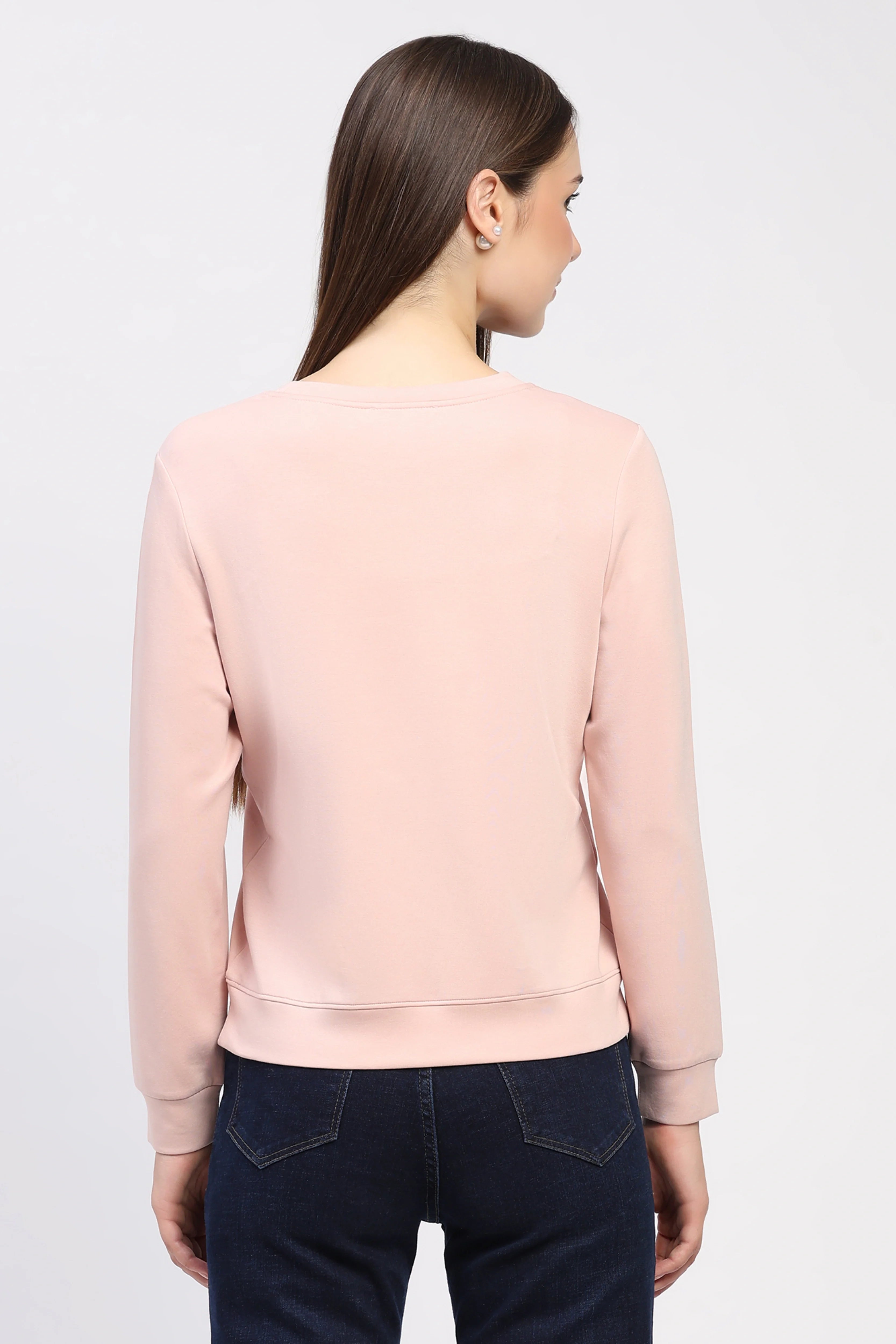 Embroidered Onion Pink Sweatshirt