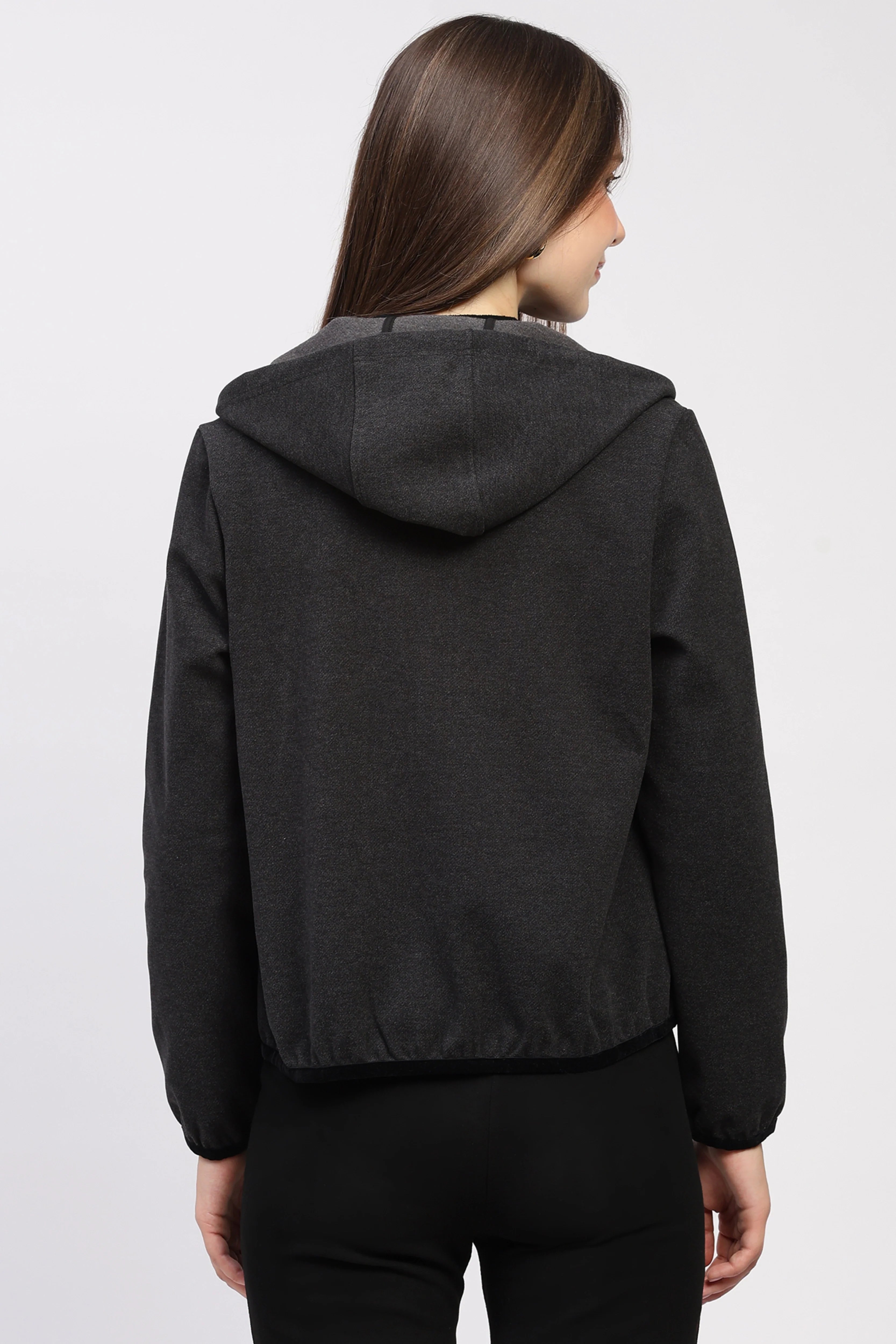 Black Hooded Jacket