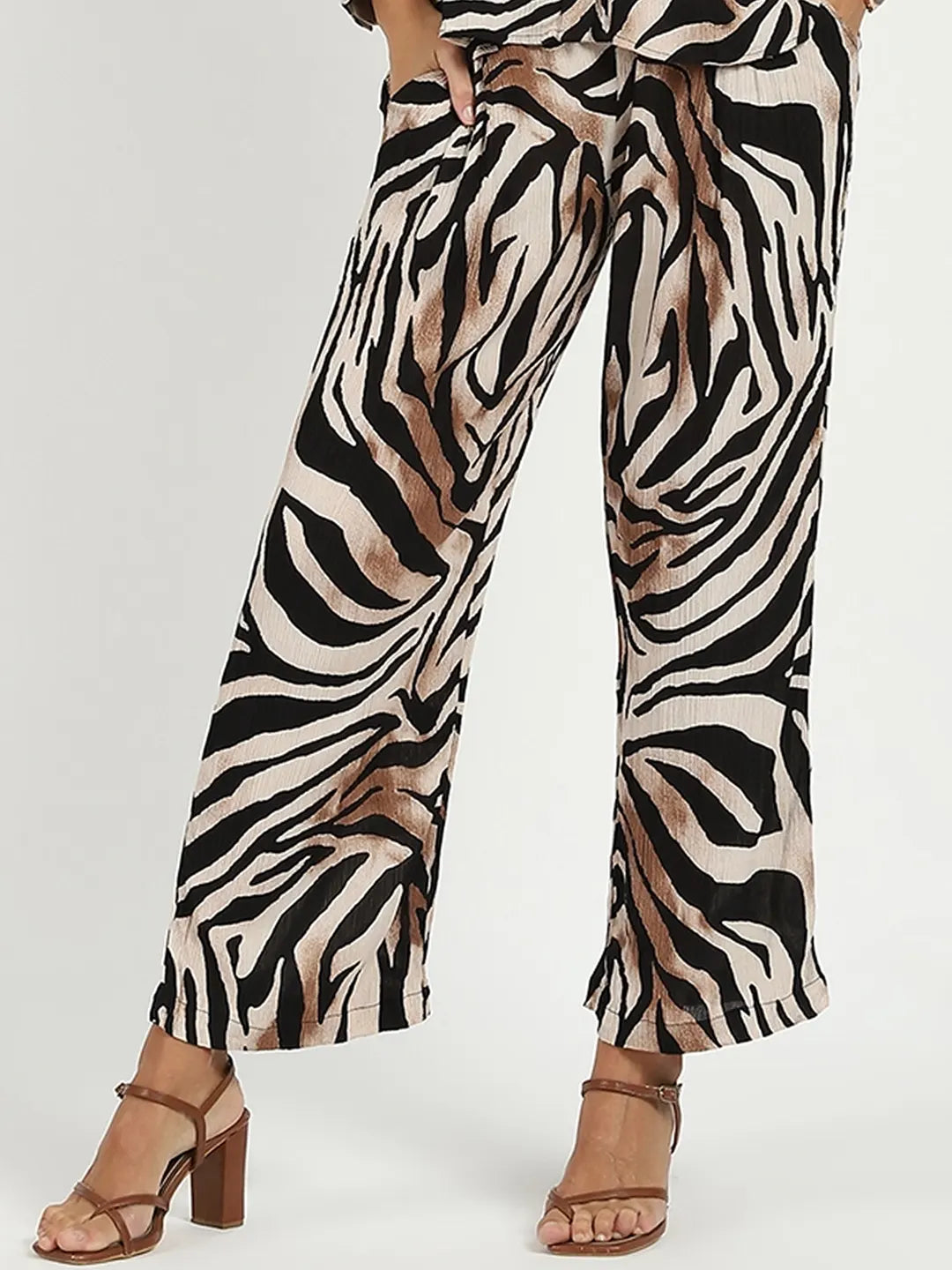 Leopard Print Viscose Lower - Global Republic