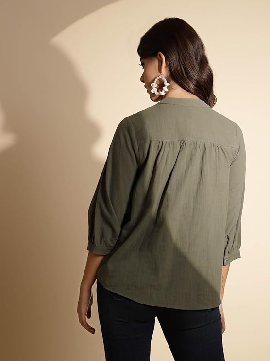 Beige Floral Cotton Top - Global Republic