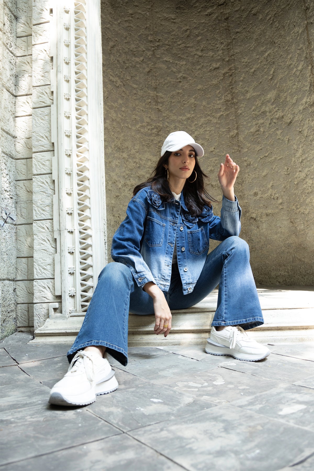 Floral Denim Jacket