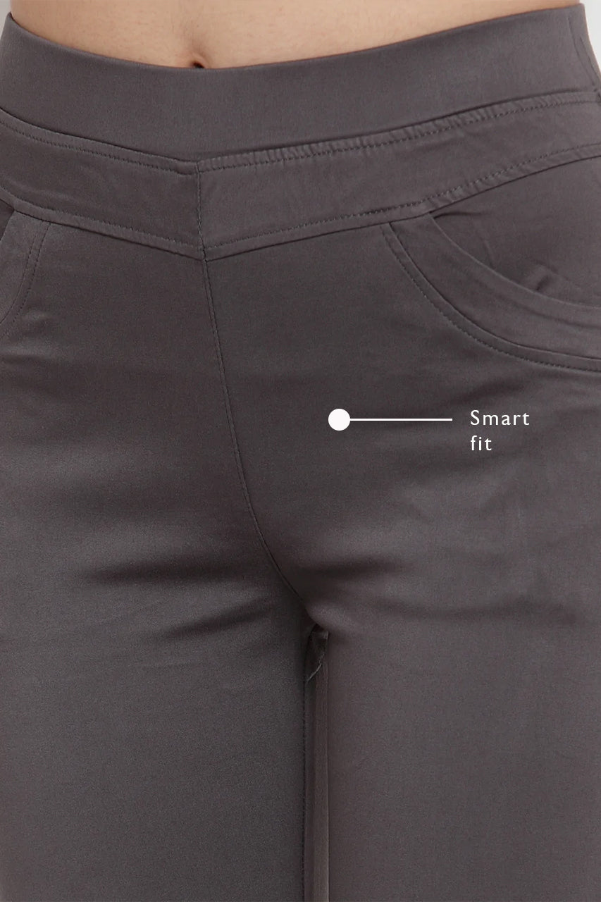 Grey Ultra Stretchable Jegging - Global Republic