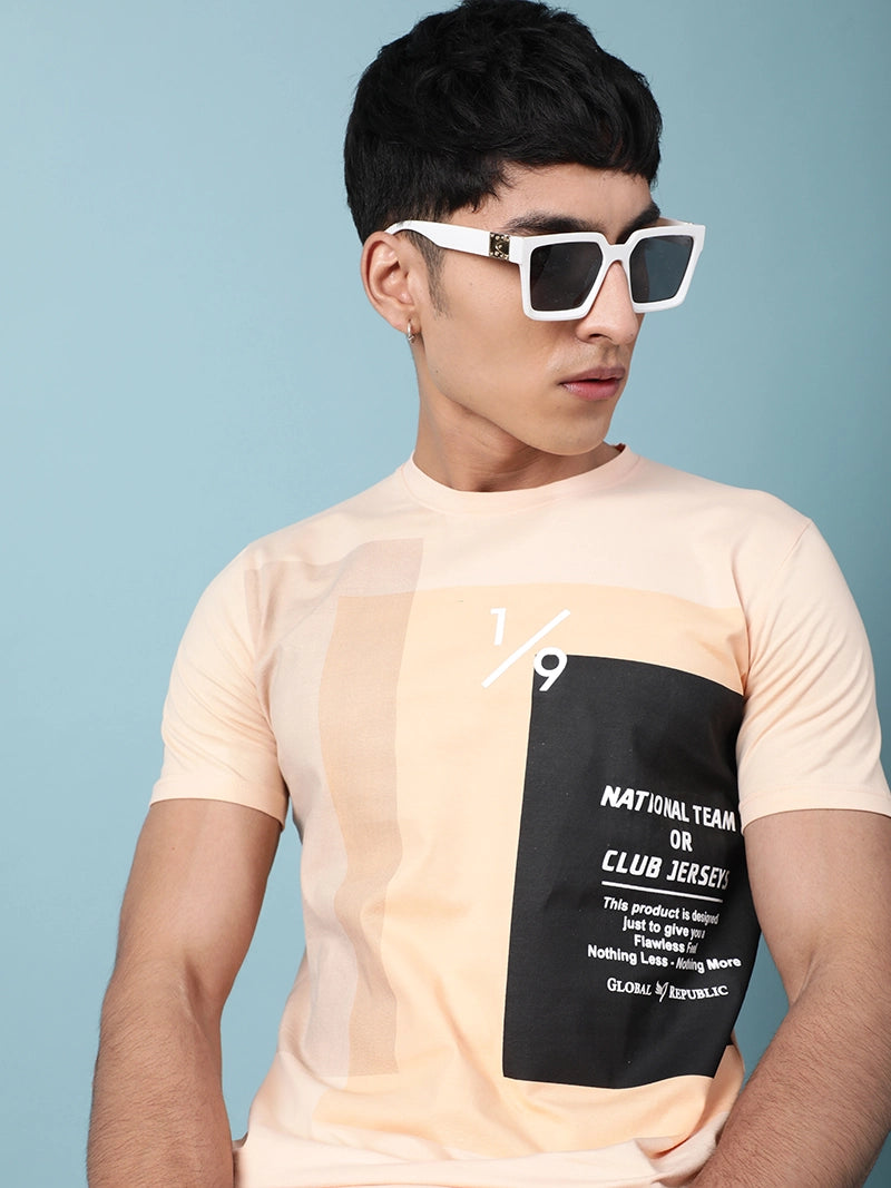 Peaches Alpha Printed T-Shirt - Global Republic