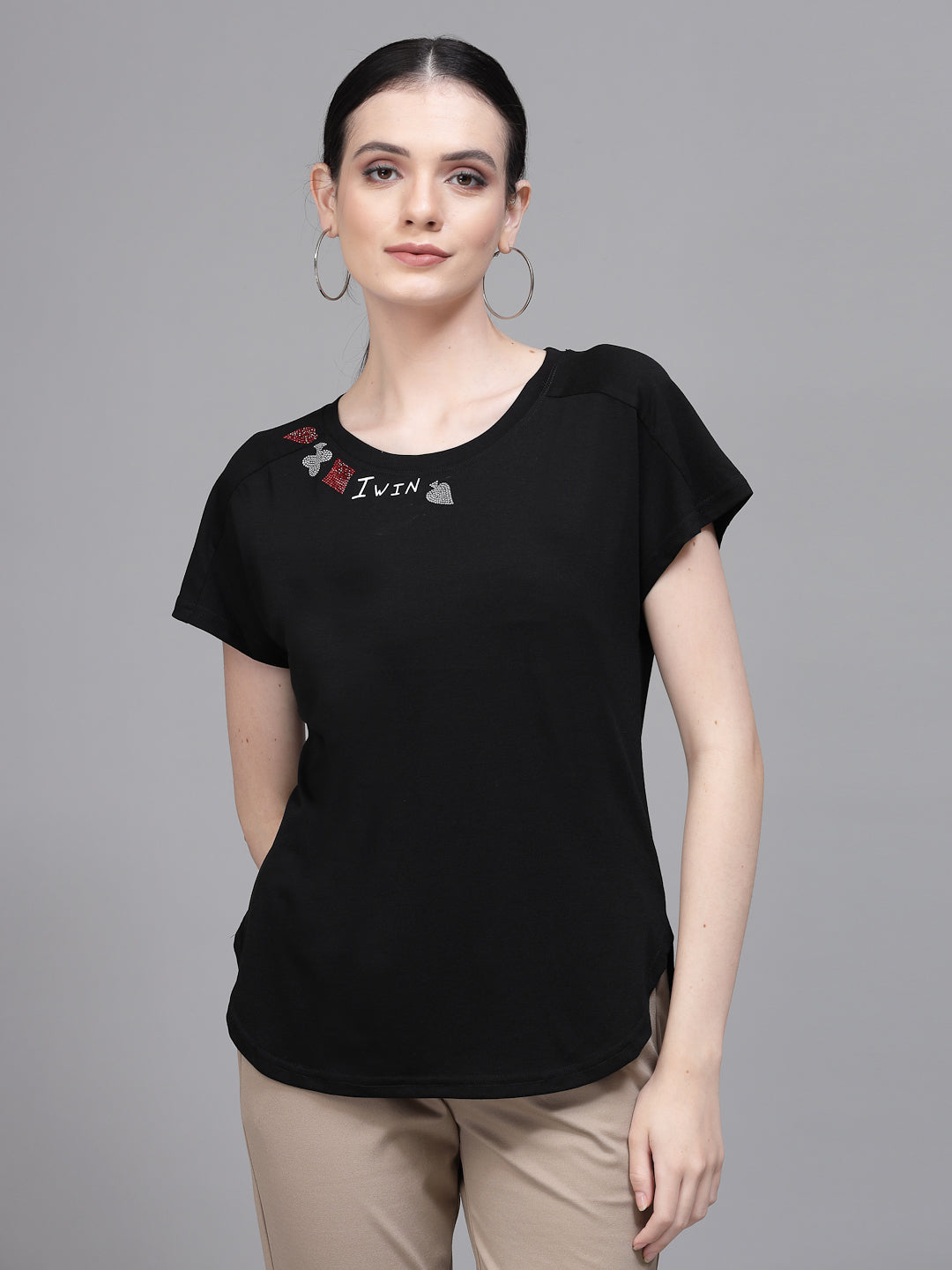 women hosiery printed top