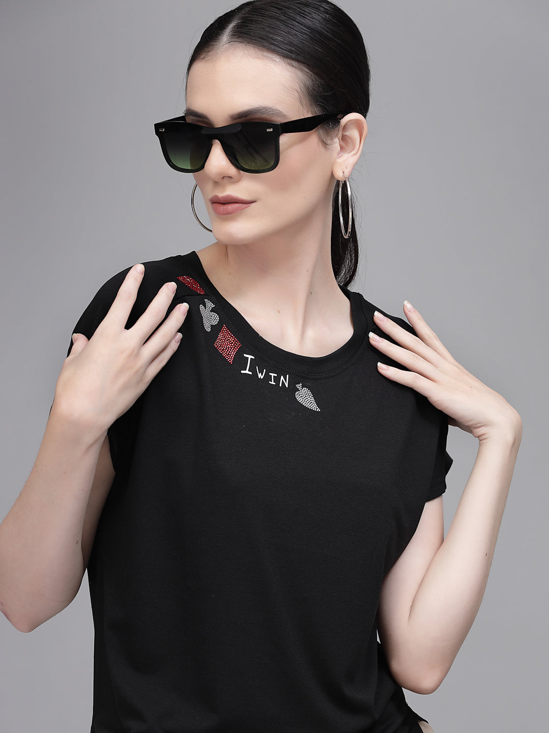 women hosiery printed top