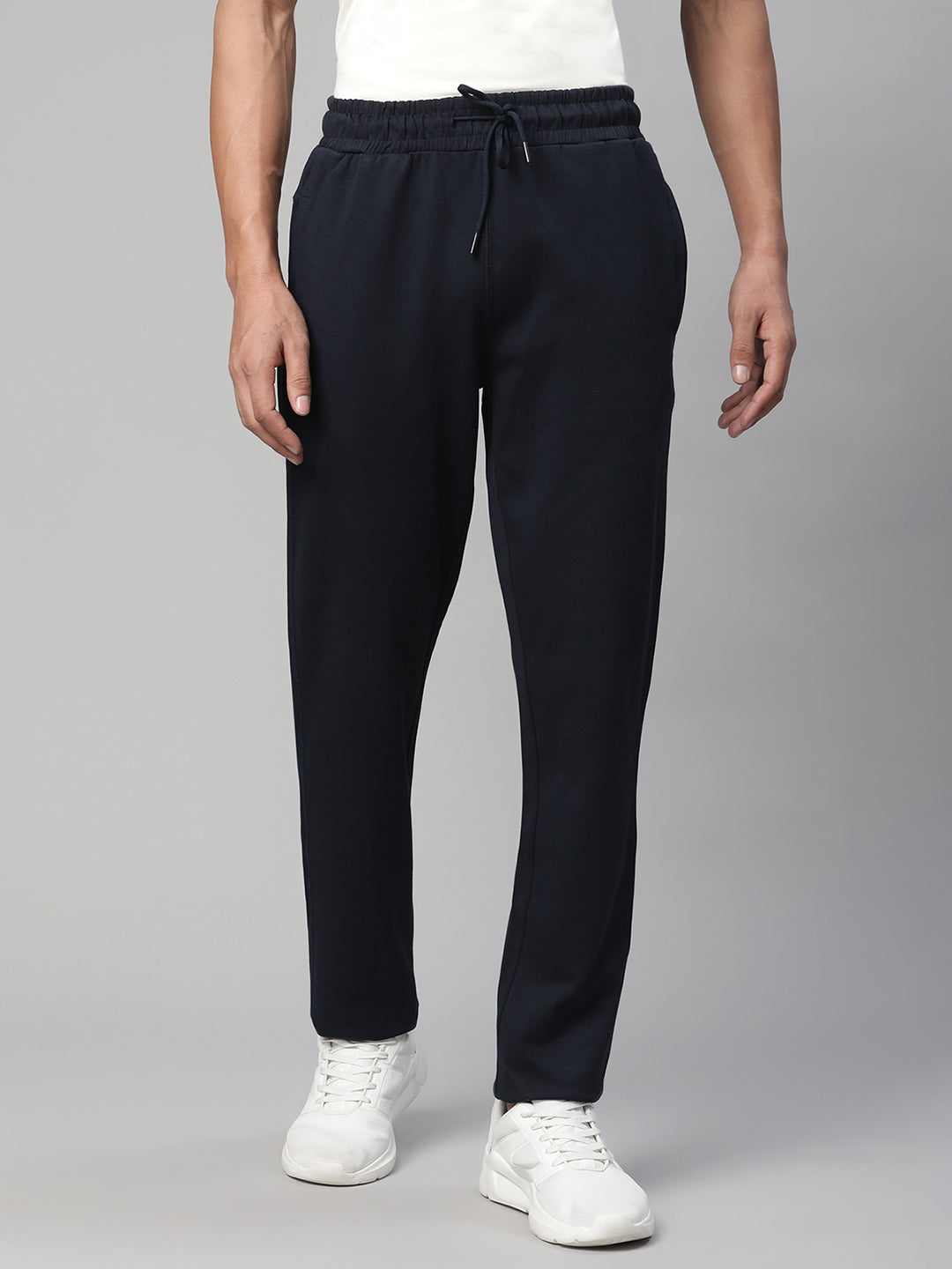 Men Blue Solid Sports Lower - Global Republic