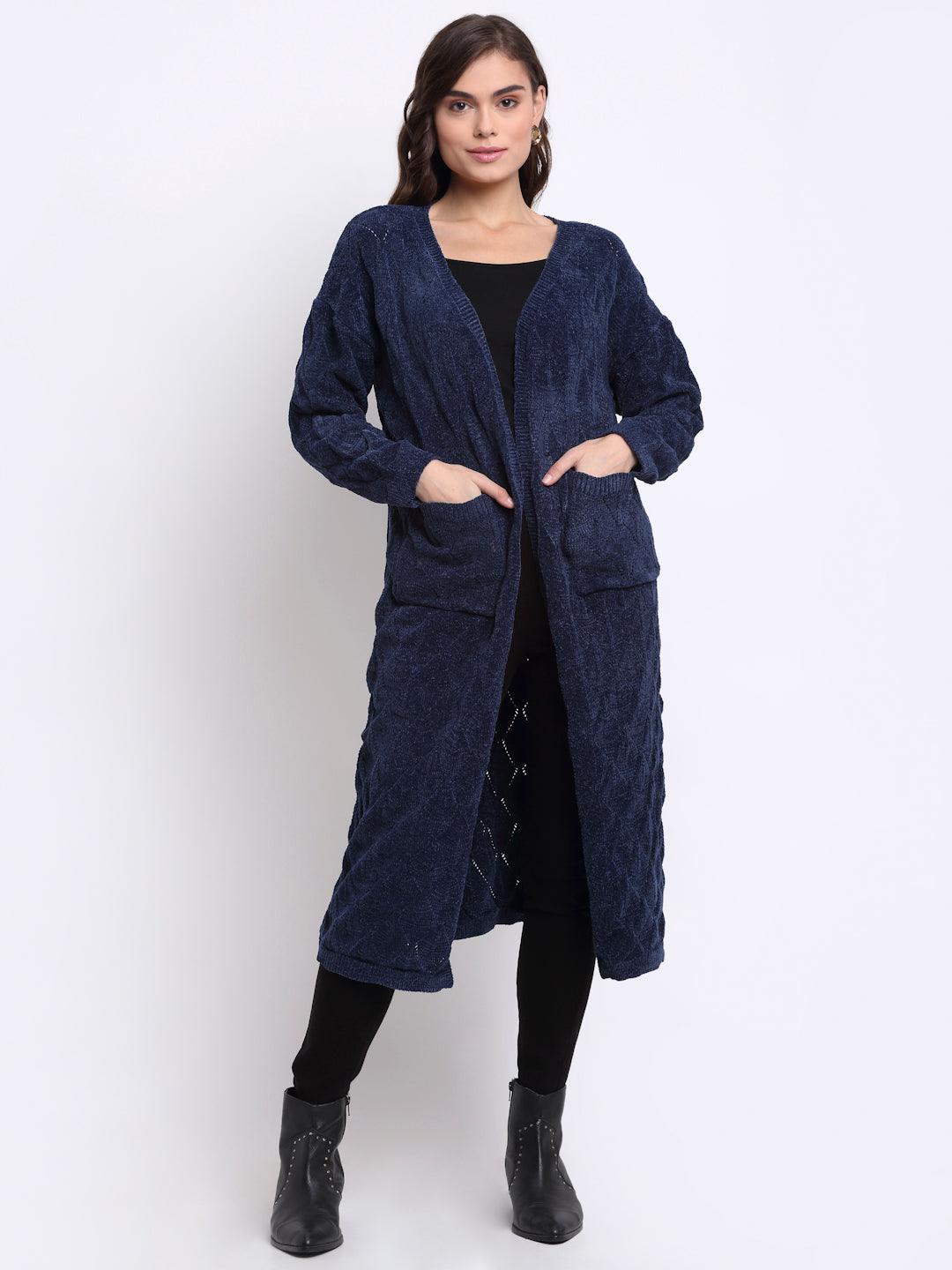 Navy blue shrug womens hotsell