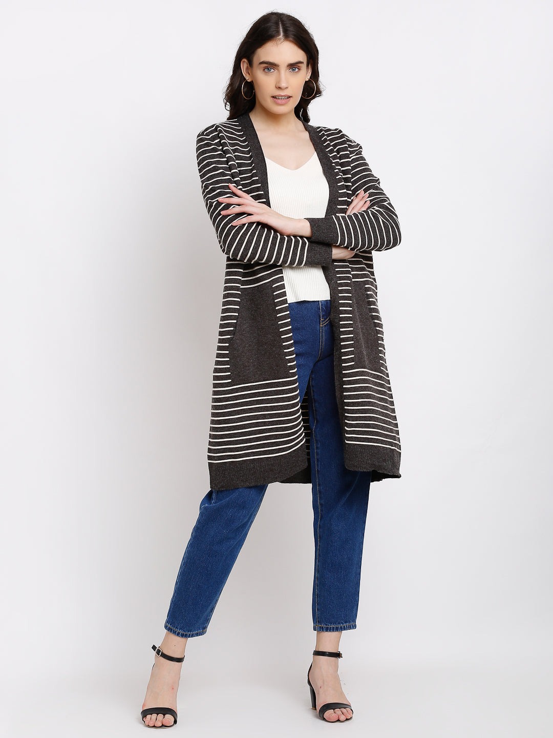 Black Knitted Winter Shrug - Global Republic