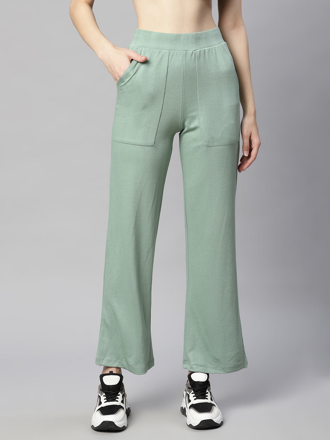 Women Pastel Green Semi Formal Lower - Global Republic