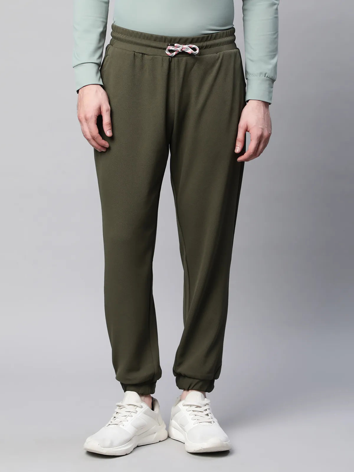 Mens Olive Solid Lower - Global Republic