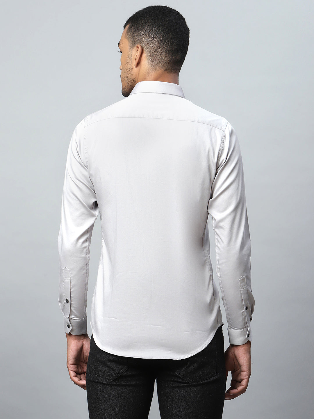 Men Grey Casual Shirt - Global Republic