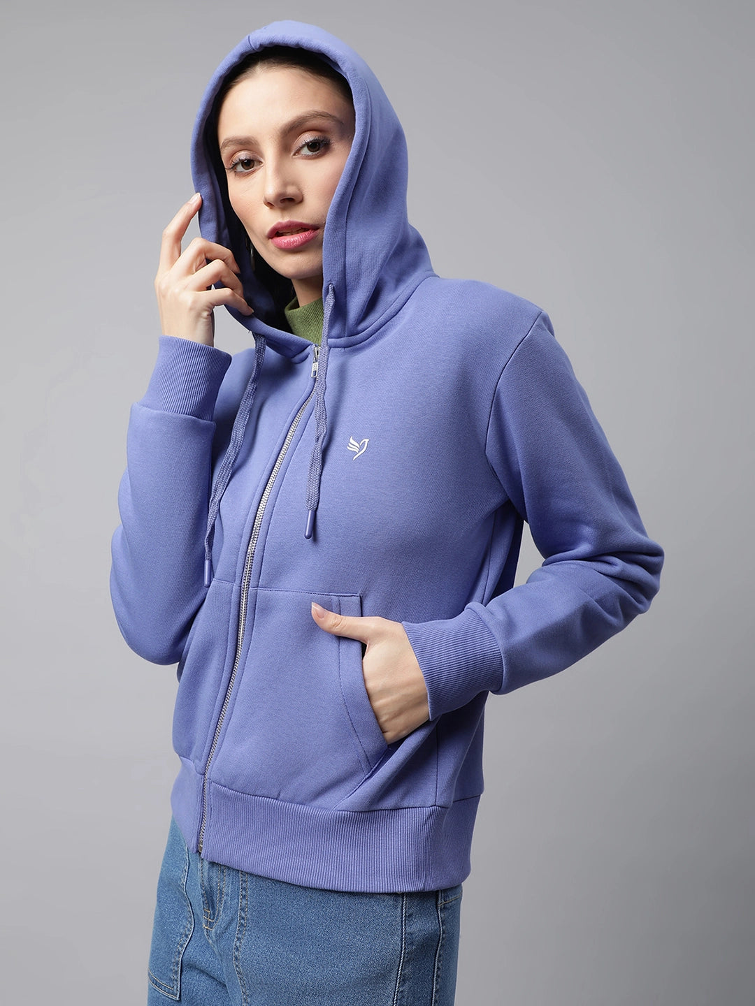 Purple Relaxed Fit Fleece Sweatshirt - Global Republic