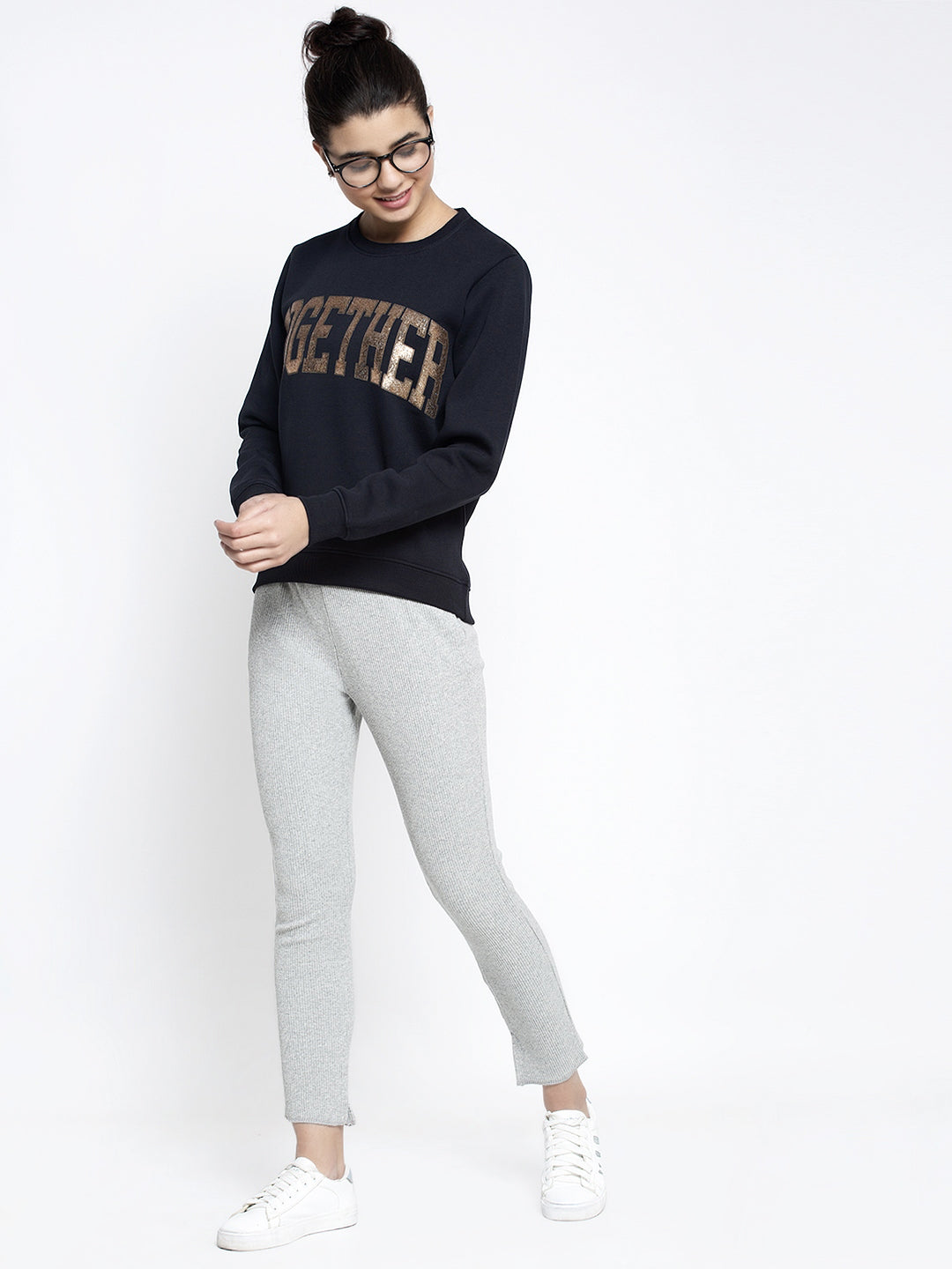Women Grey Solid Jegging