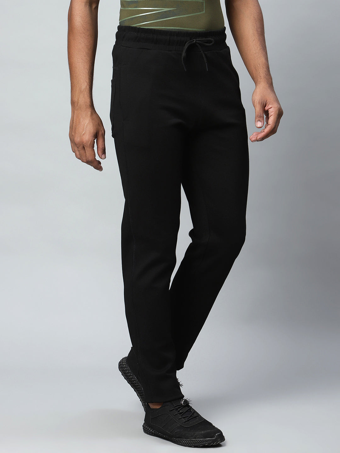 Men Black Casual Lower - Global Republic