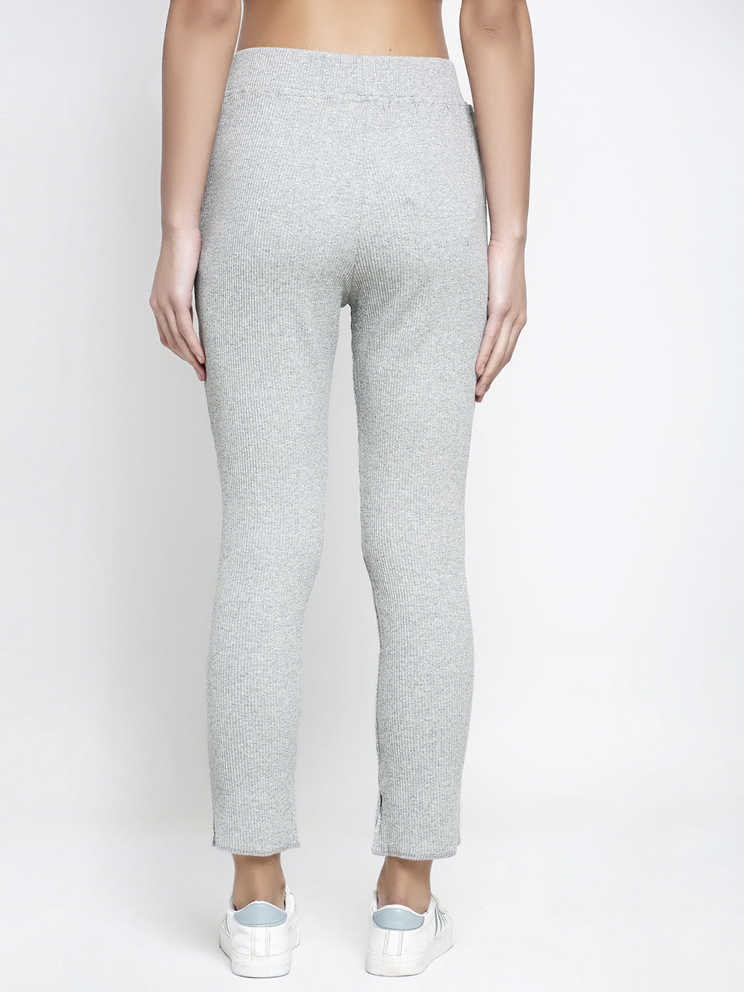Women Grey Solid Jegging