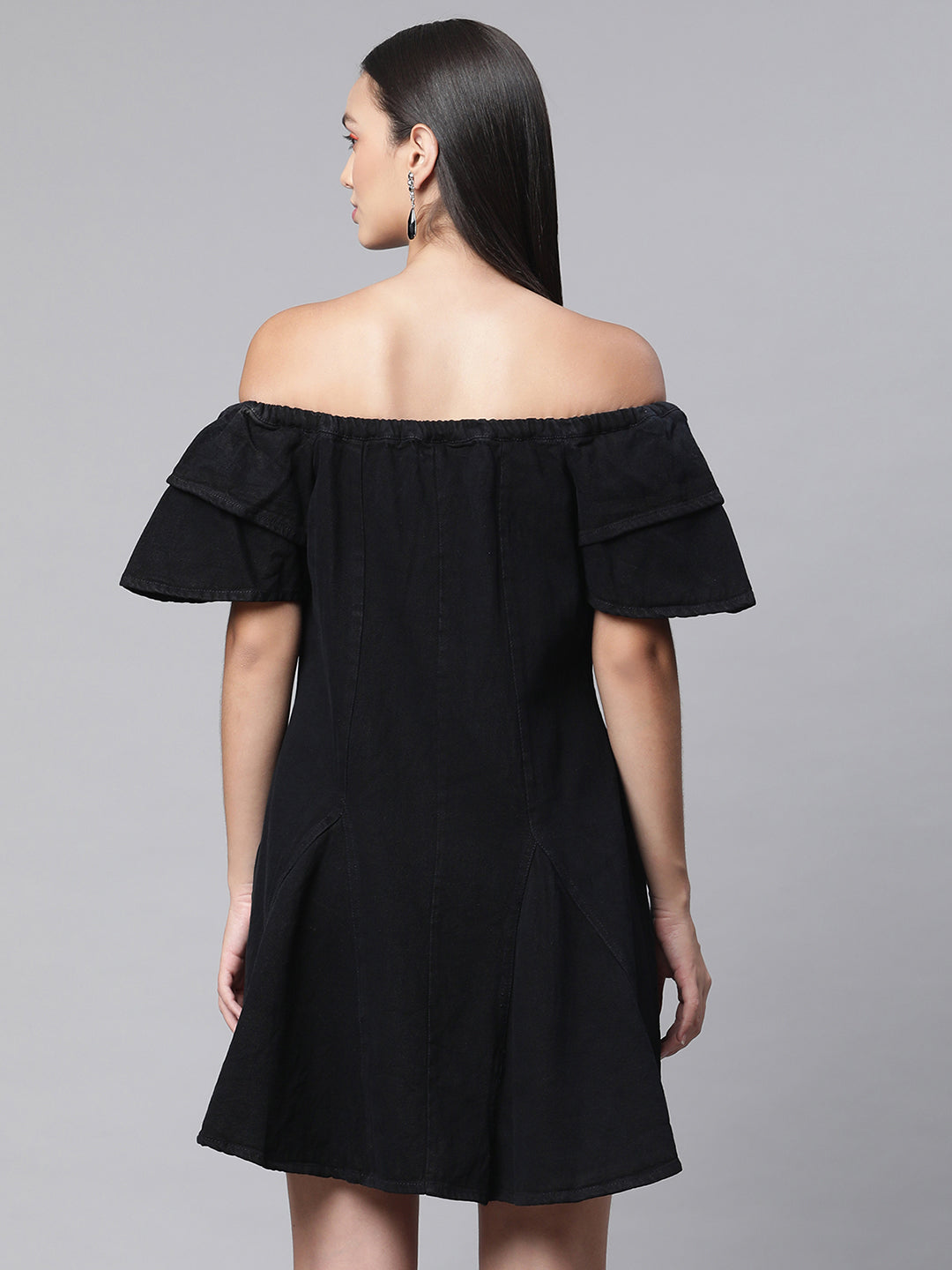 Women Dark Blue Denim Dress - Global Republic