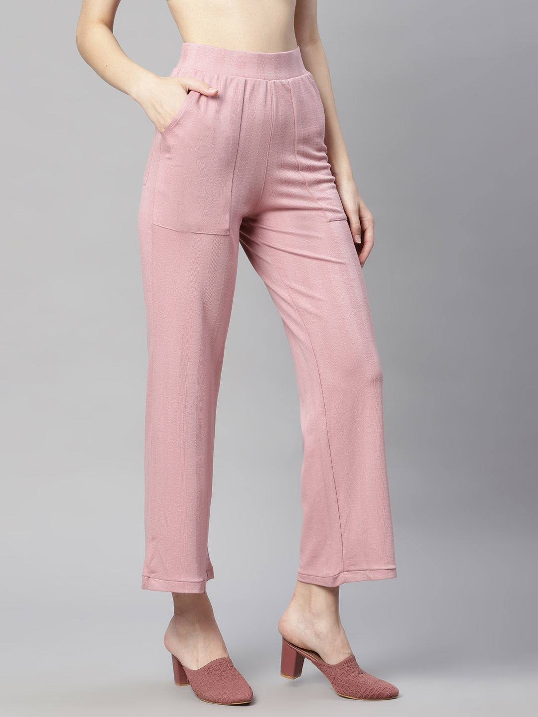 Women Dust Pink Semi- Formal Lower - Global Republic