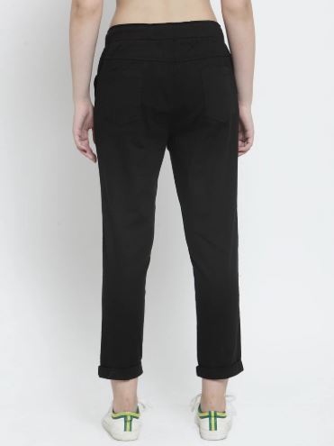 Plain Black And Beige Combo Of 2 Lowers