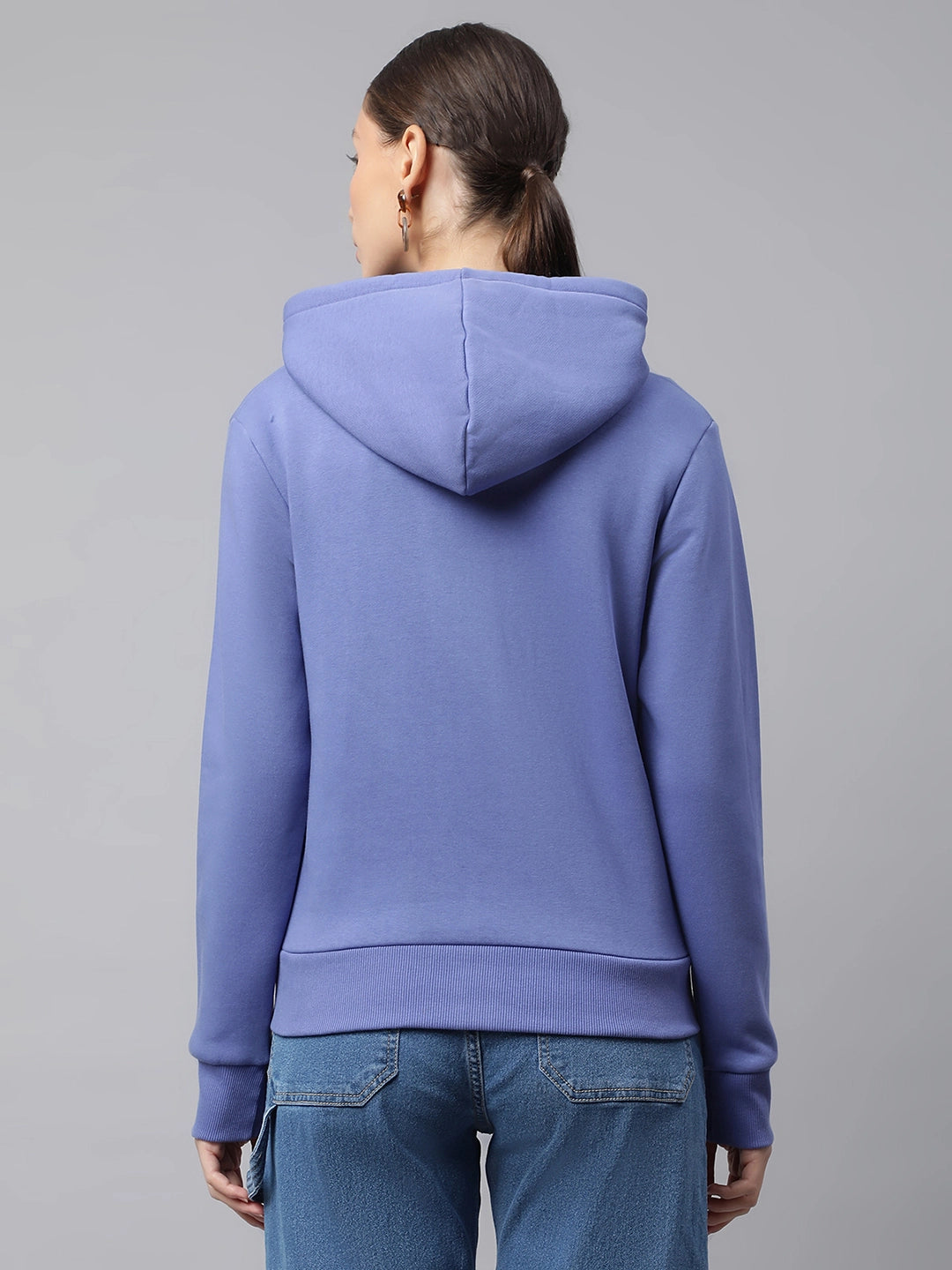 Purple Relaxed Fit Fleece Sweatshirt - Global Republic