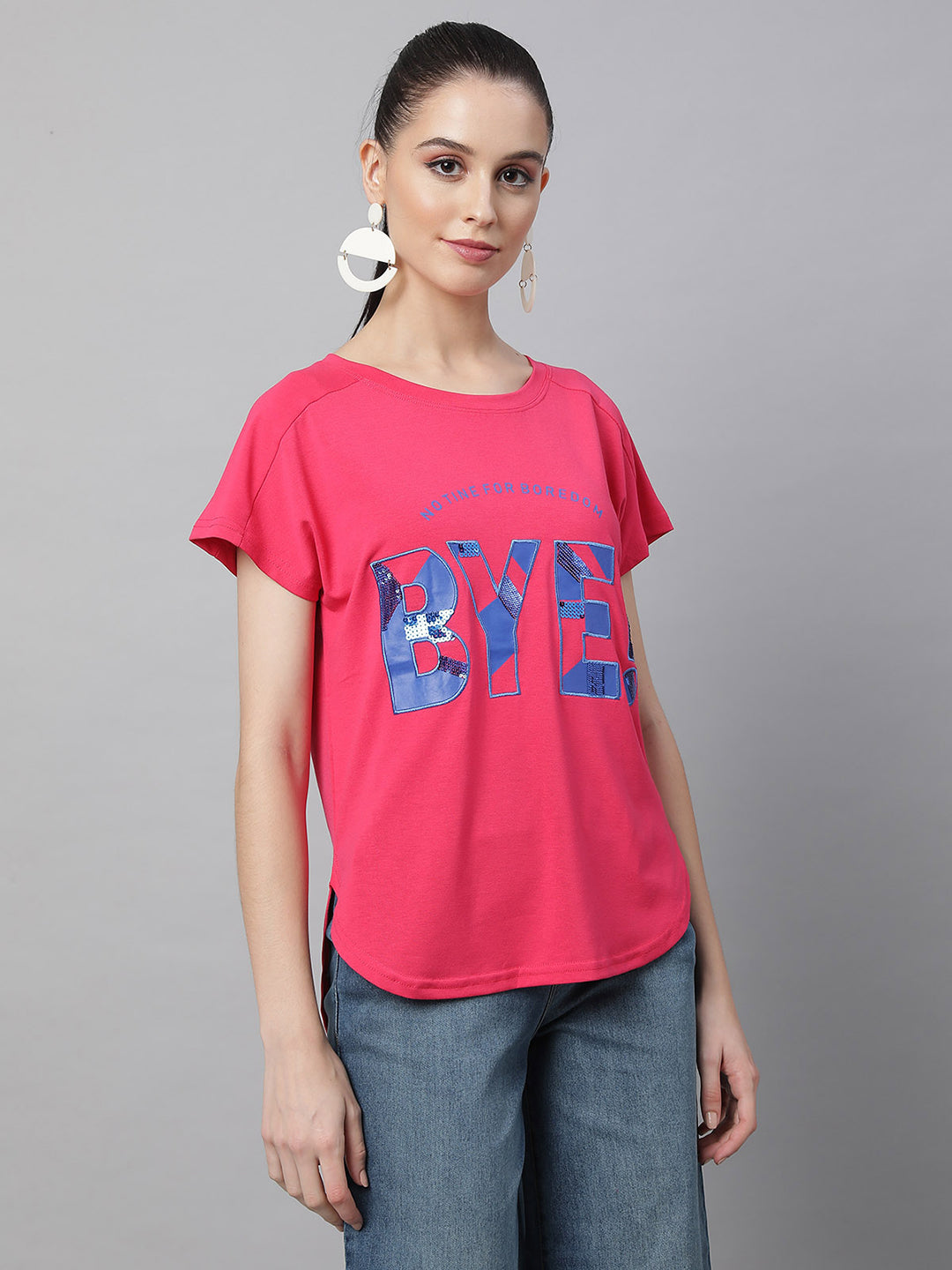 women hosiery printed top