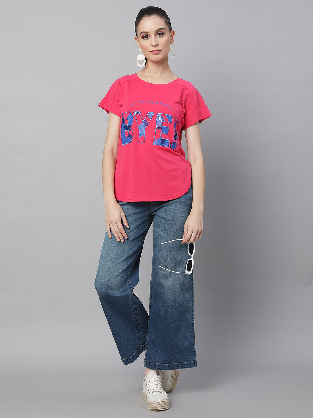 women hosiery printed top