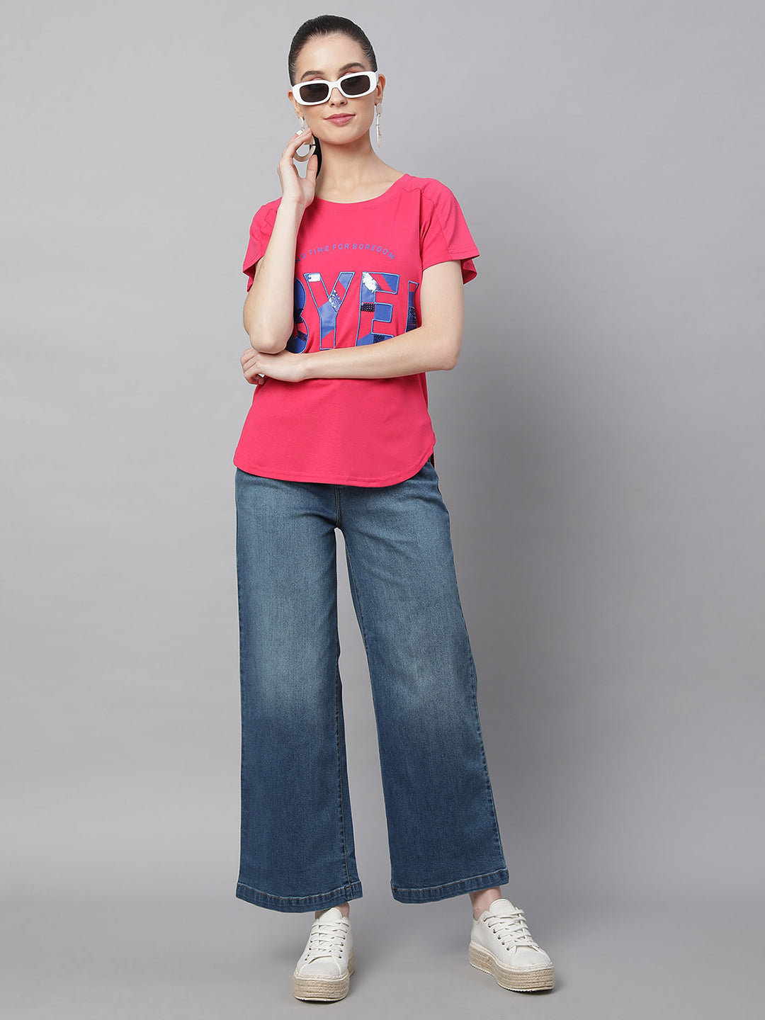 women hosiery printed top