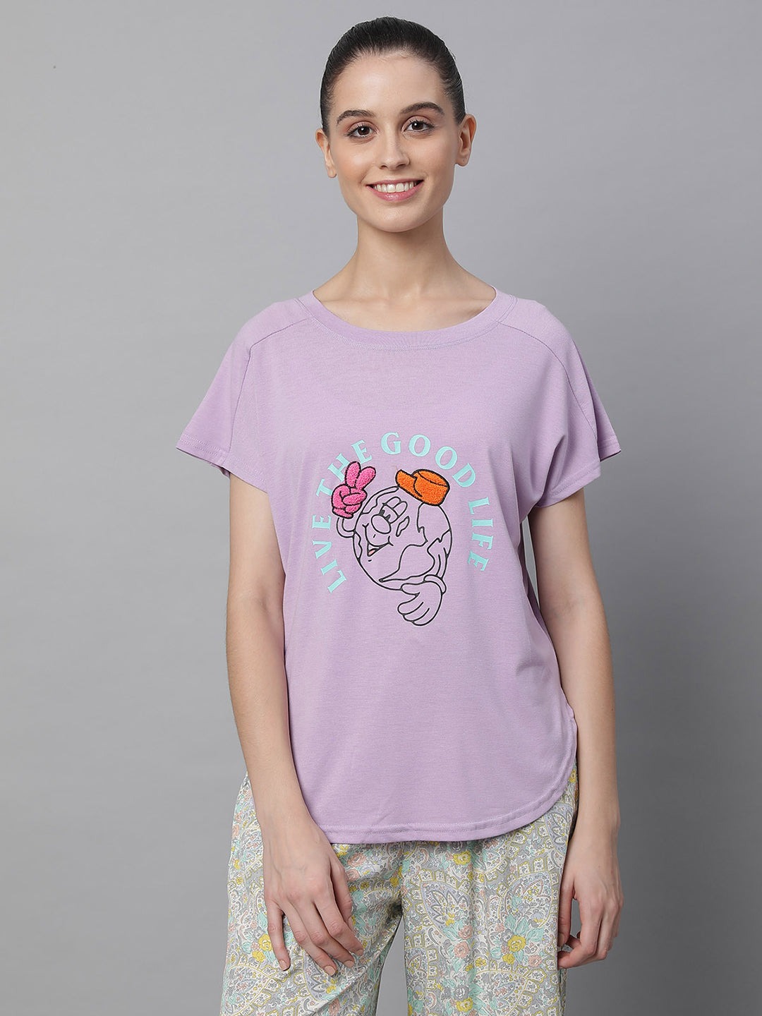women hosiery printed top