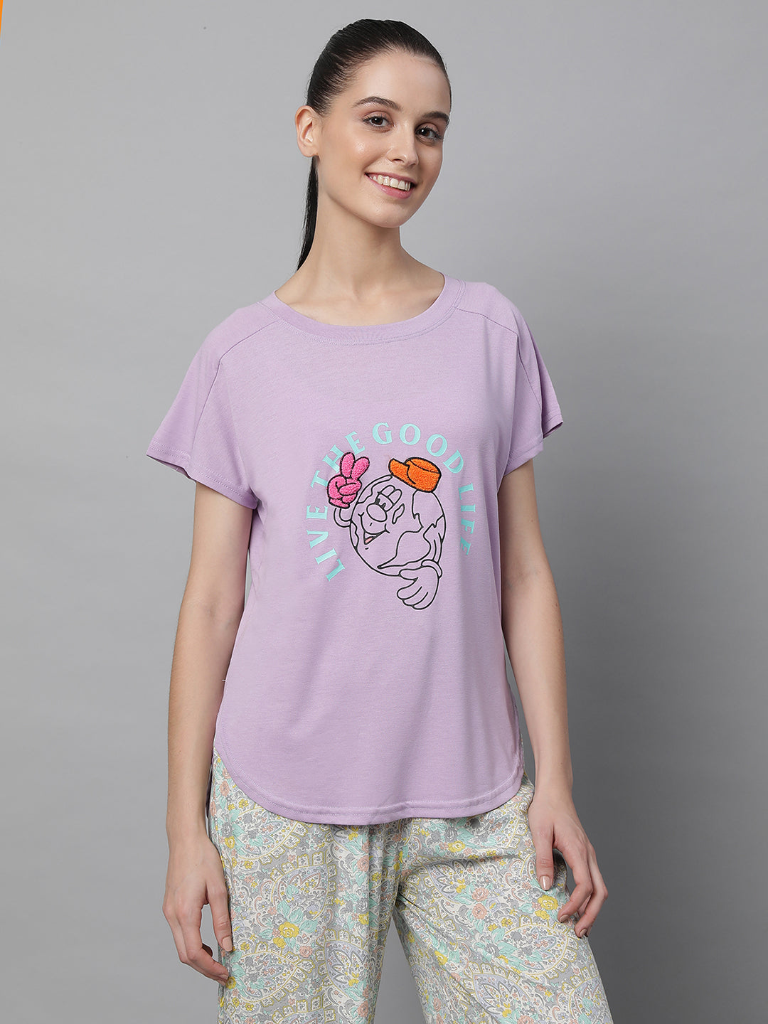 women hosiery printed top