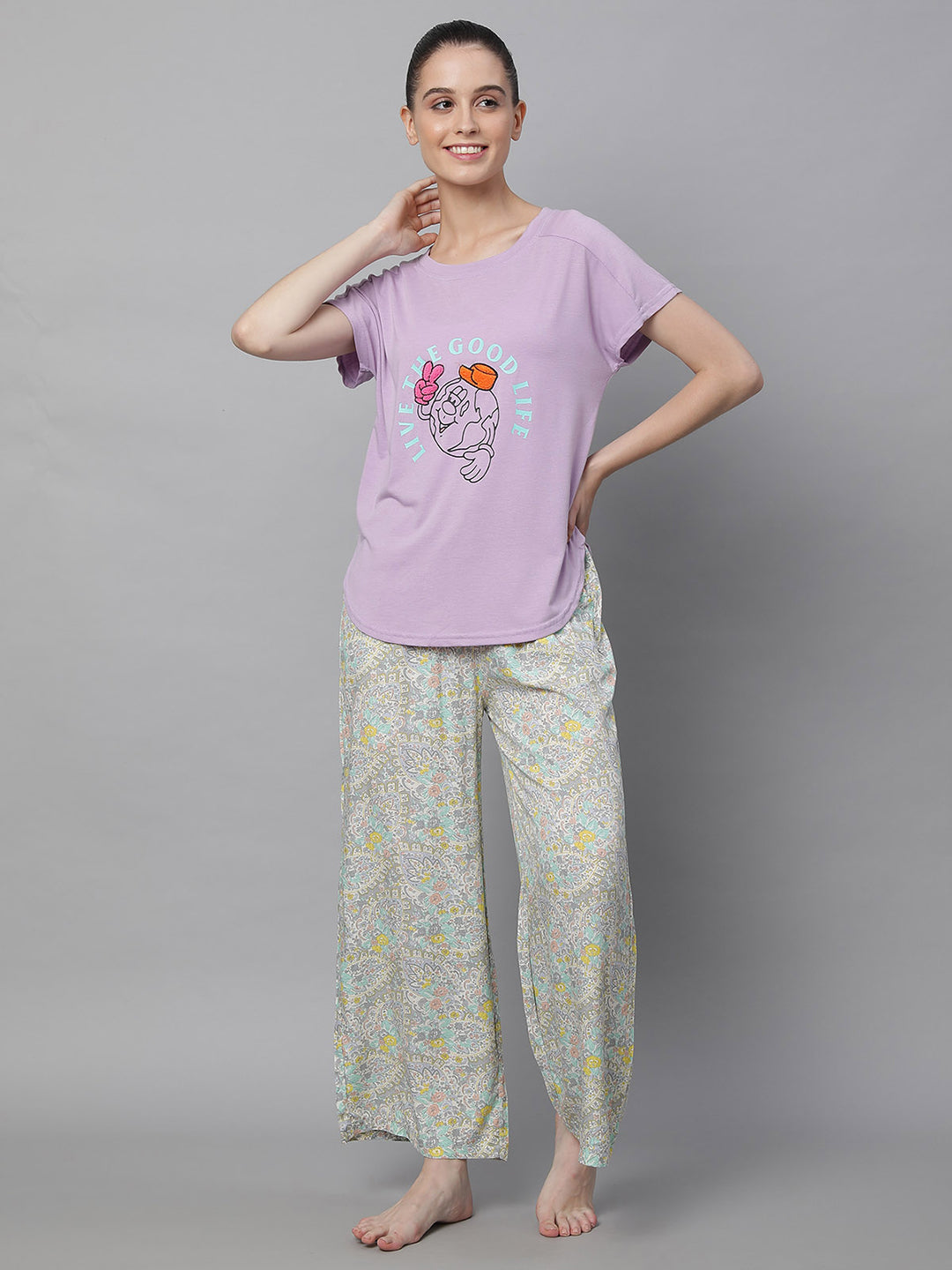 women hosiery printed top