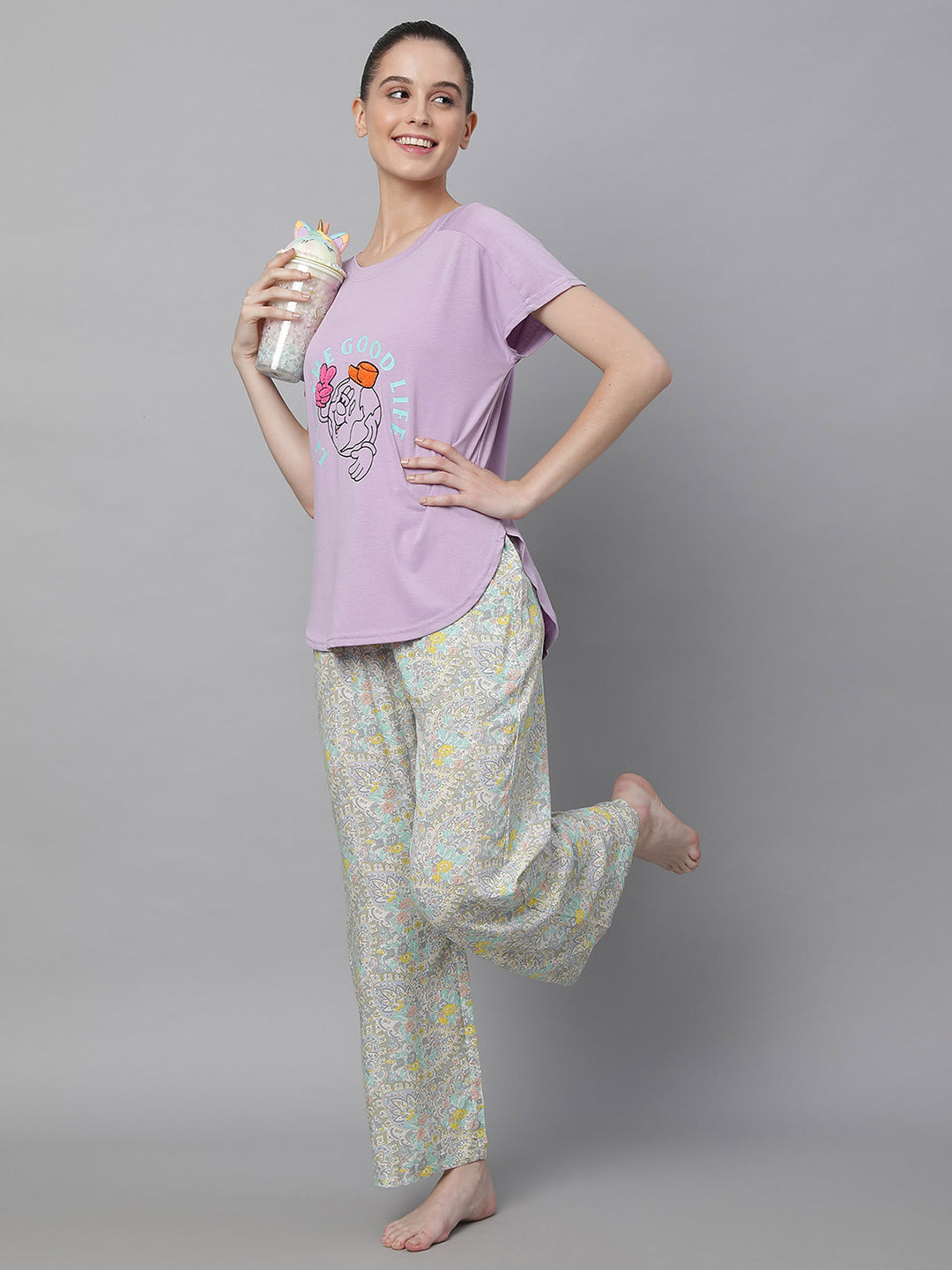 women hosiery printed top