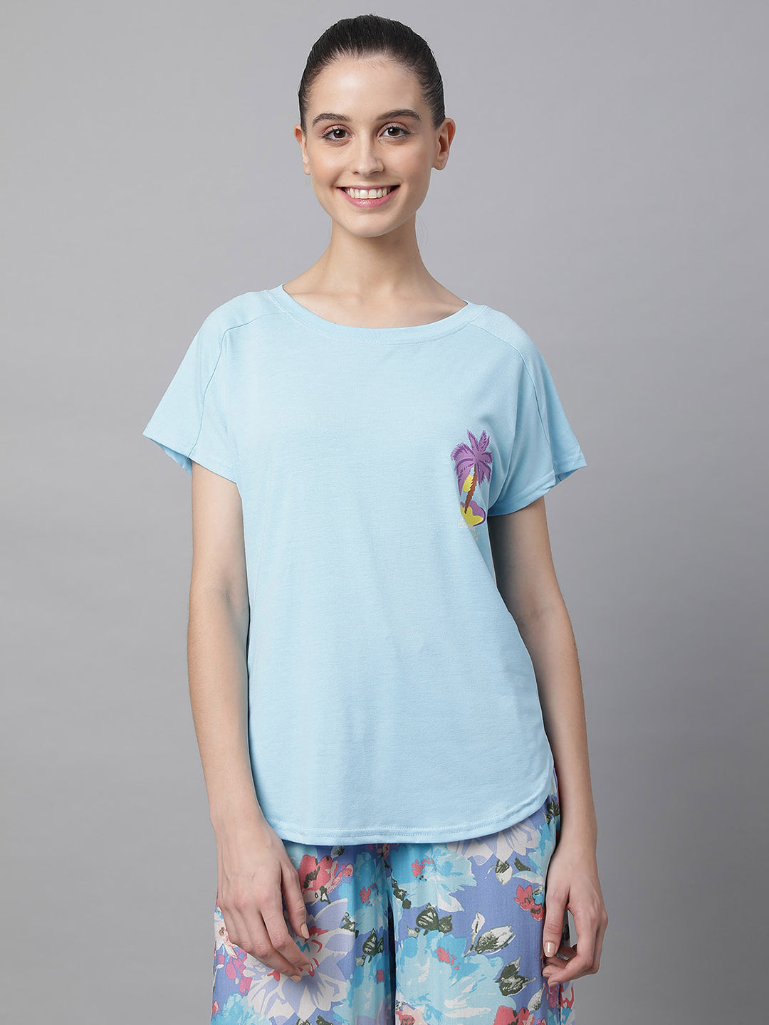 women hosiery printed top