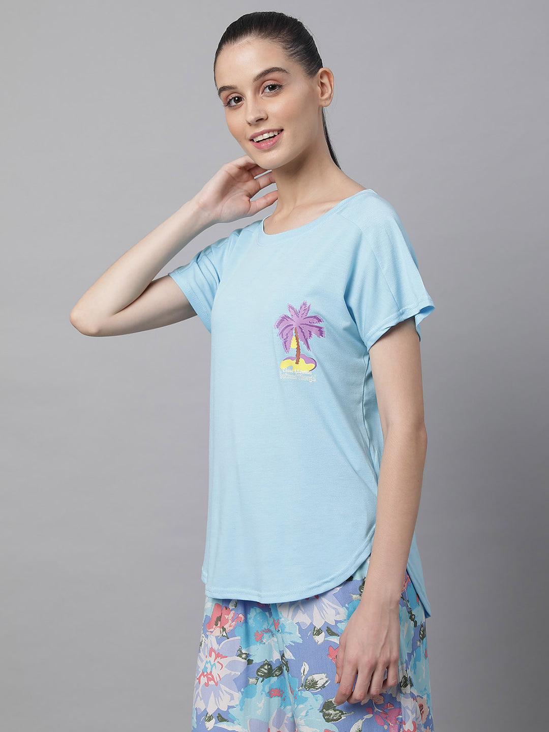 women hosiery printed top