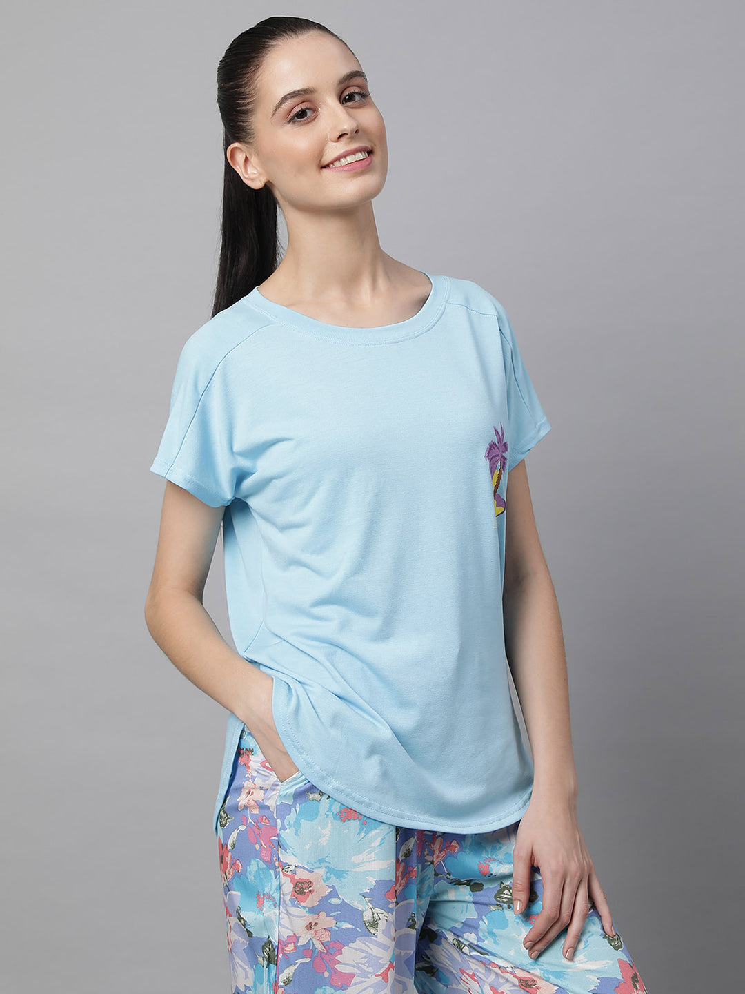 women hosiery printed top