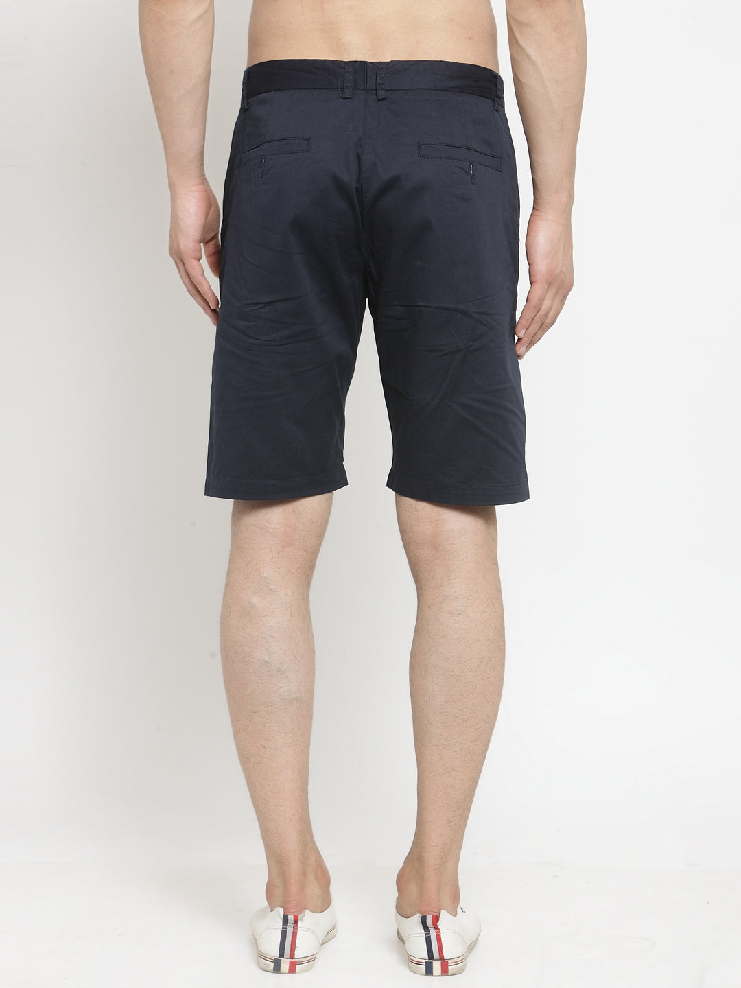 Men’??????S Solid Navy Blue Shorts
