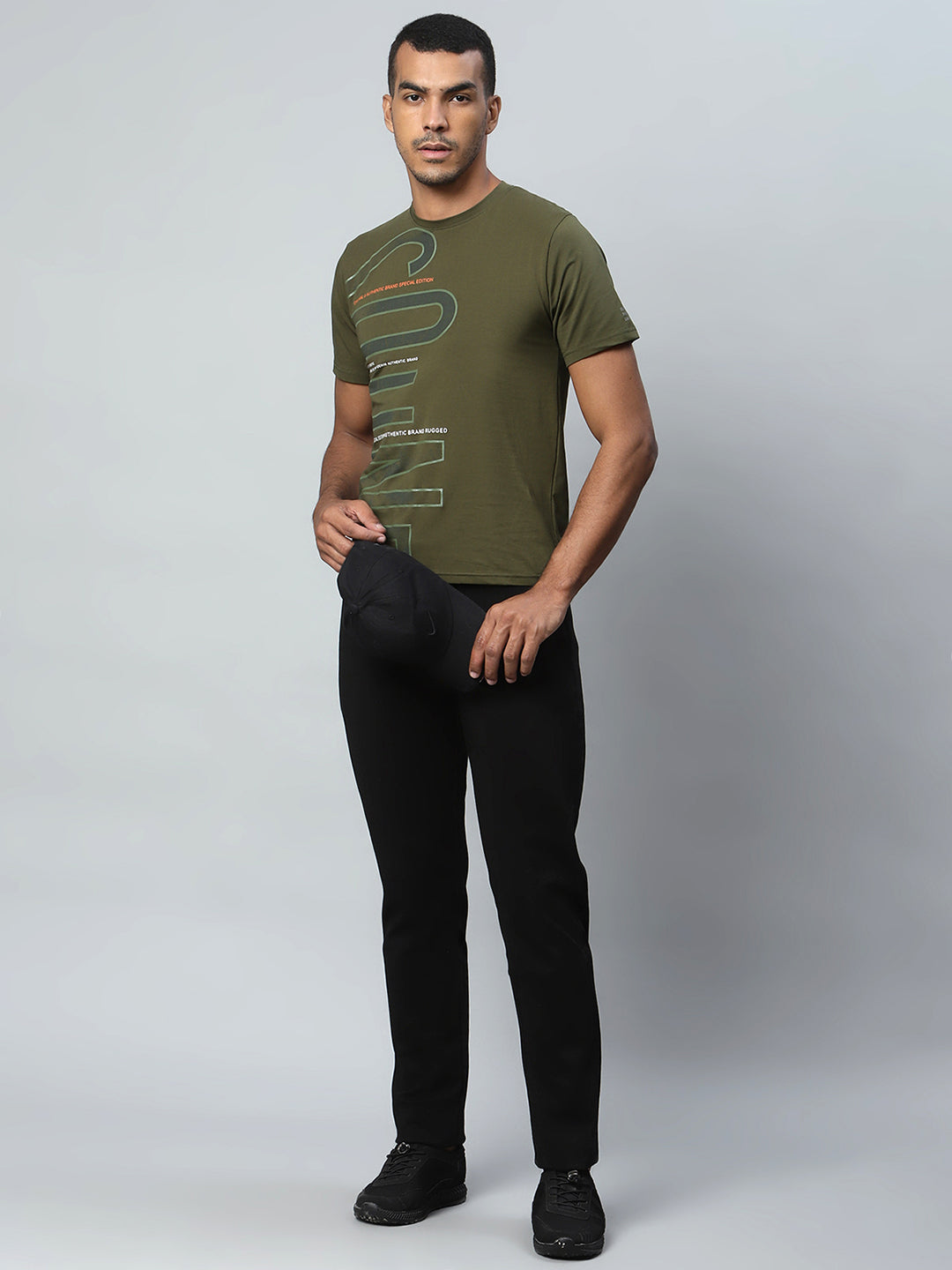 Men Black Casual Lower - Global Republic