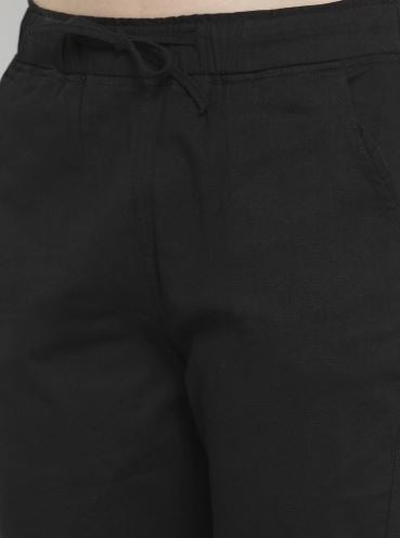 Plain Black And Beige Combo Of 2 Lowers