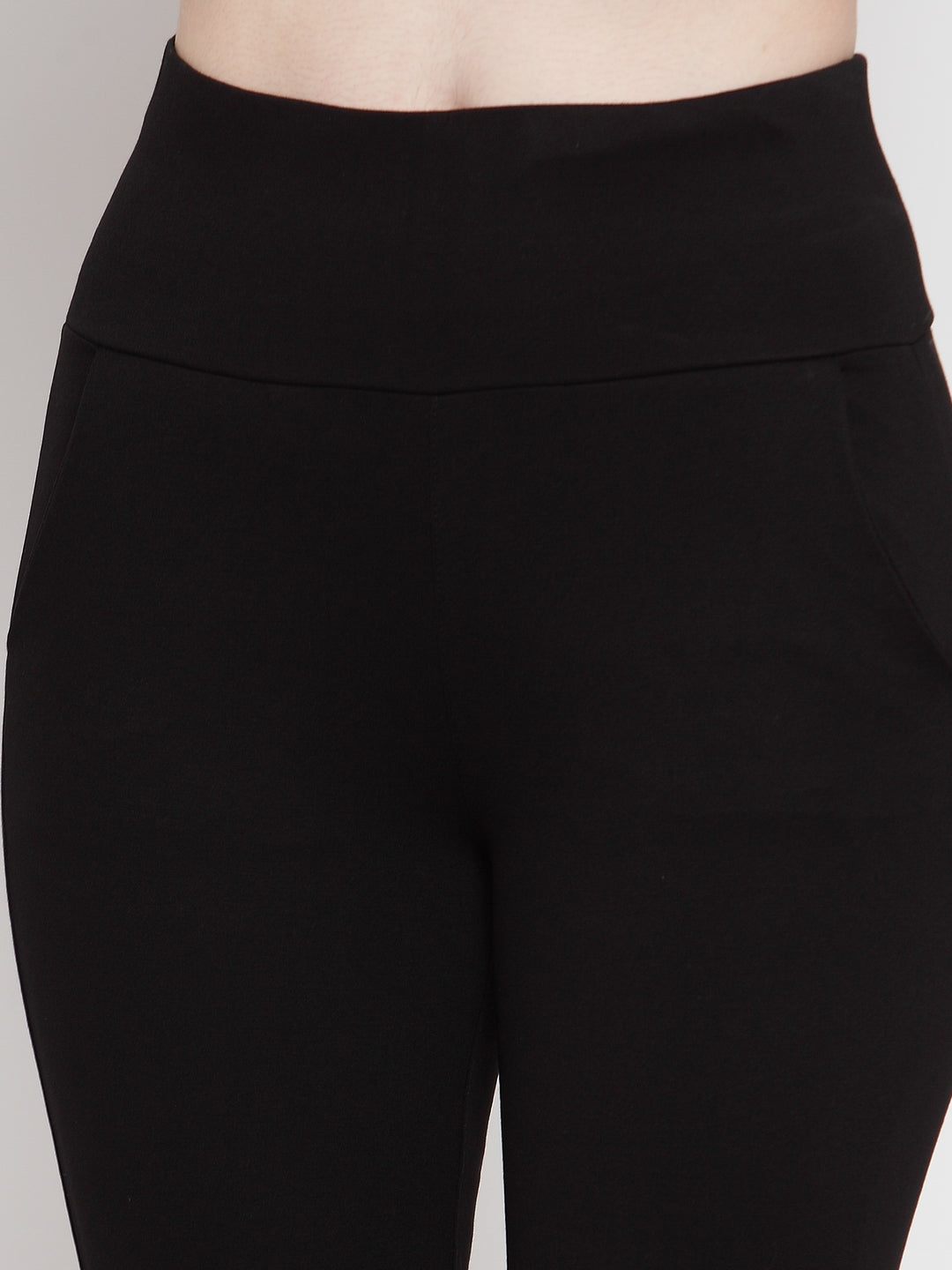 Black Solid Jegging - Global Republic