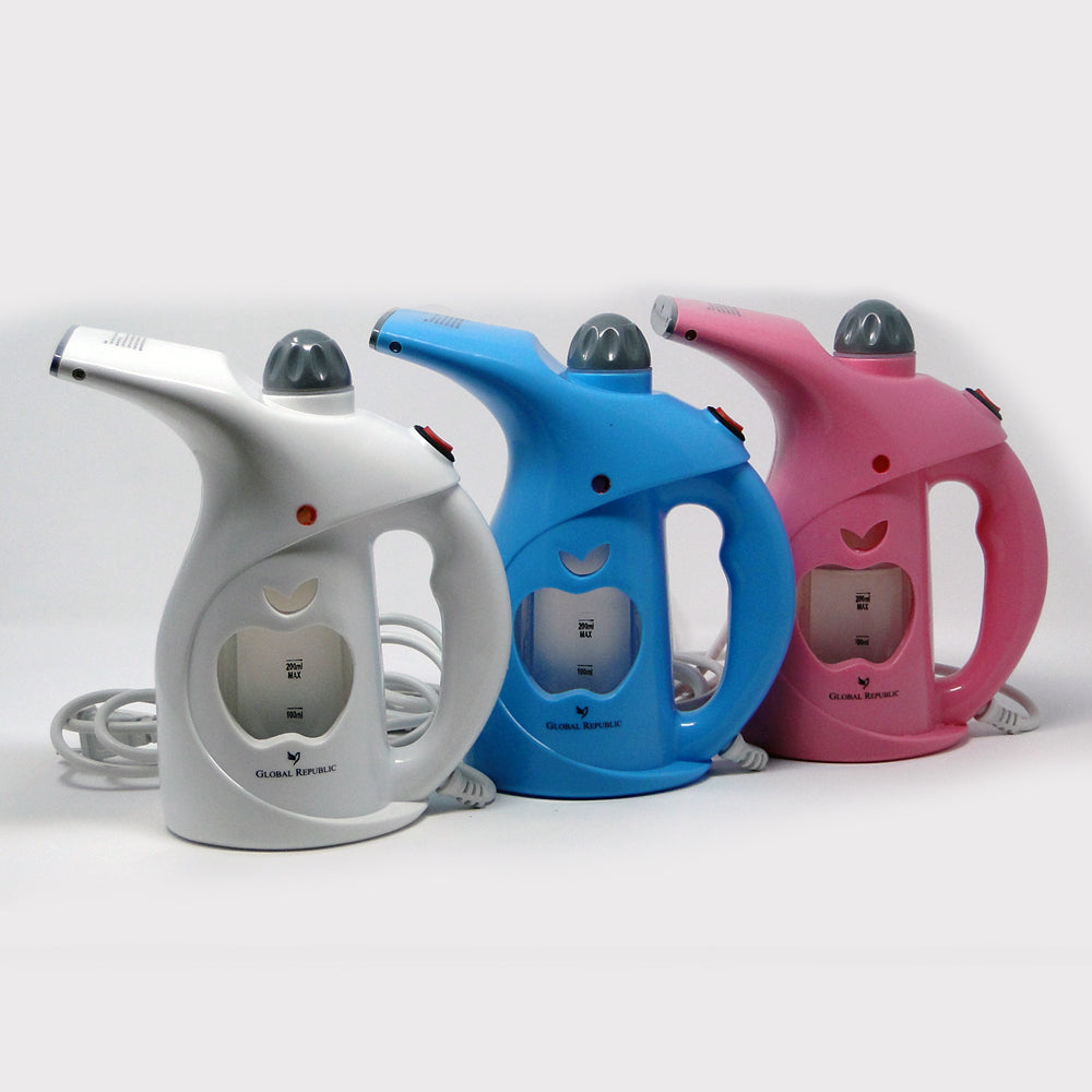 Multiple Uses 750W Steamer in 3 Colors (Pinkish, Anti-Blue & White)