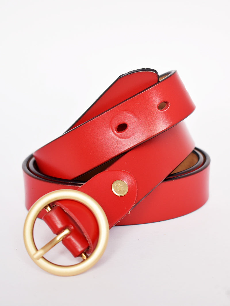 Women Maroon Waist Belt (2.5 CM)