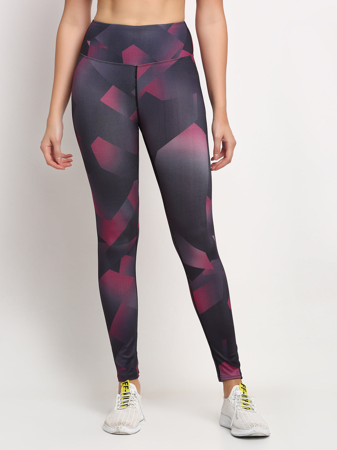 Women Maroon Printed Legging