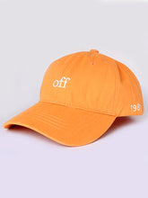 Men Orange Solid Cotton Cap