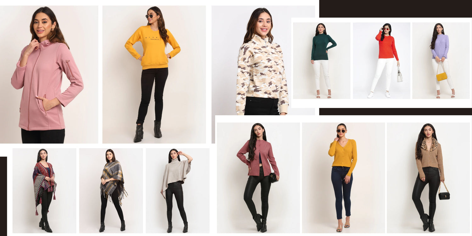 women winter collection with jeggings