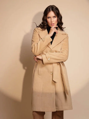 Women's Solid Collared Neck Cream Blazer