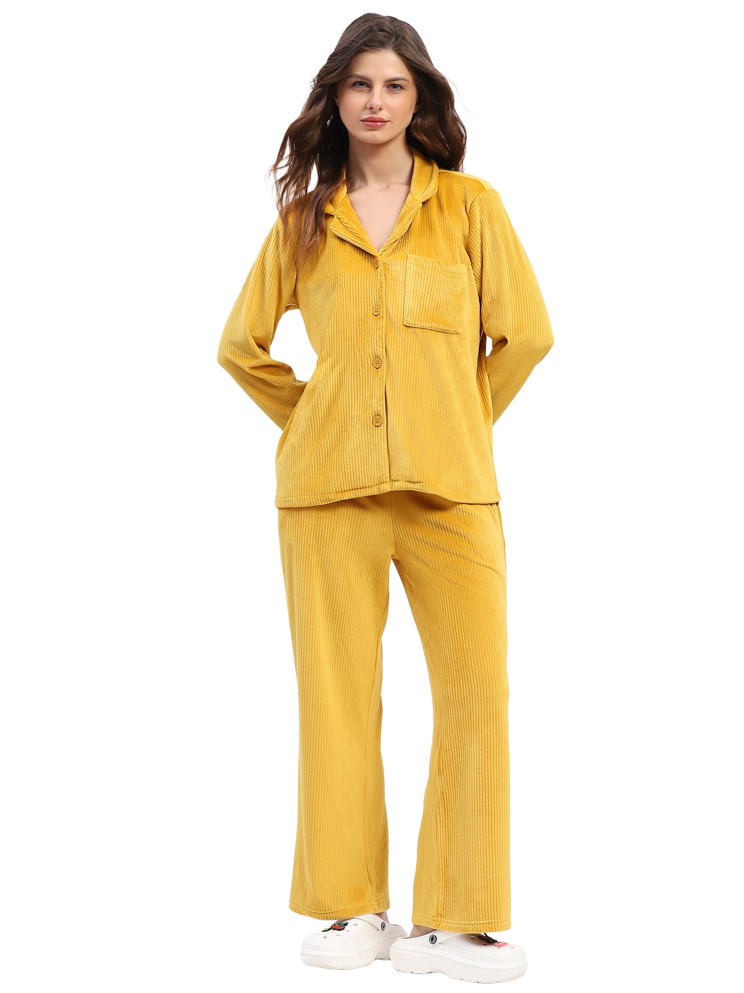 Golden Glow Lounge Nightsuit - Global Republic
