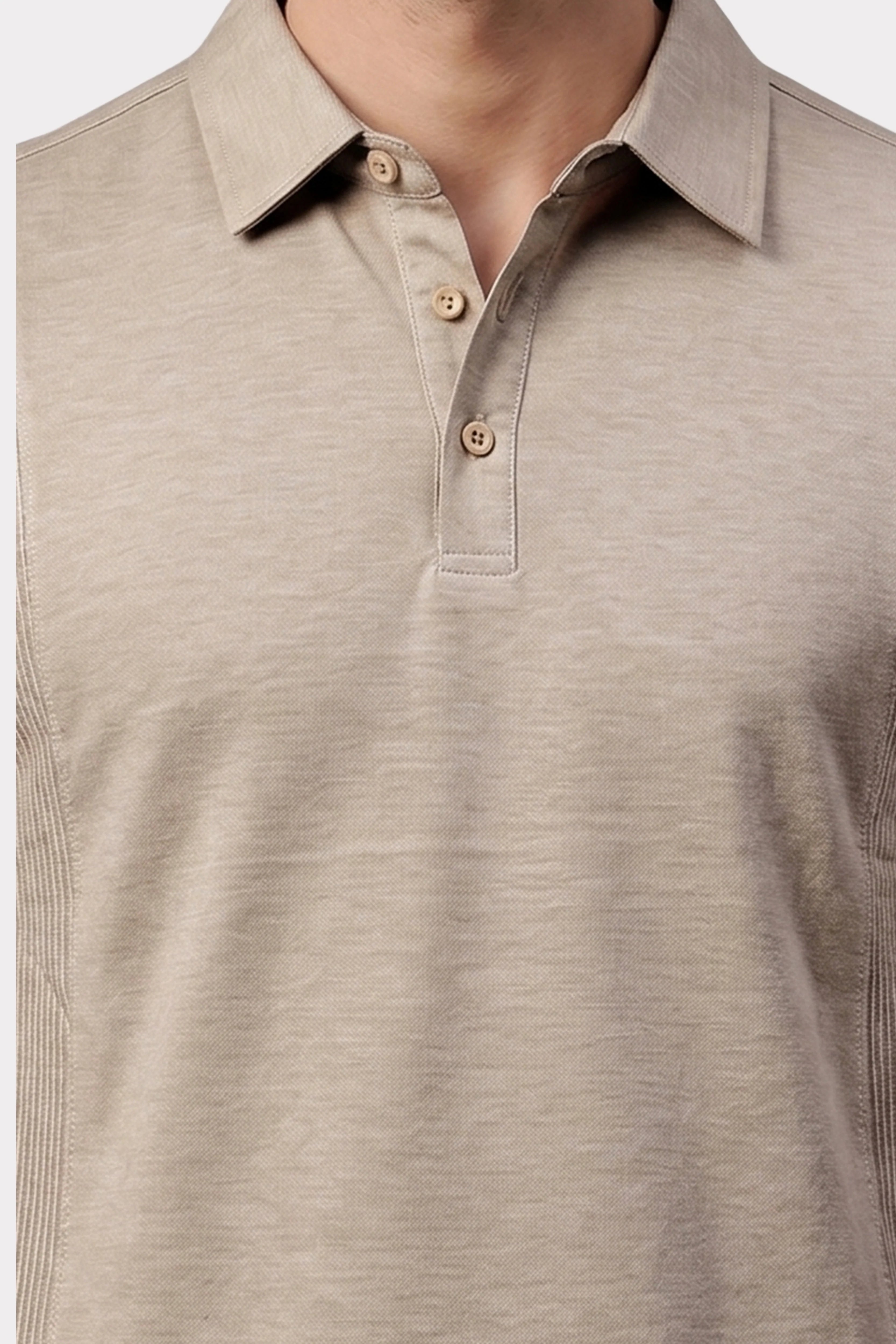 Beige Panel T-Shirt-Global Republic