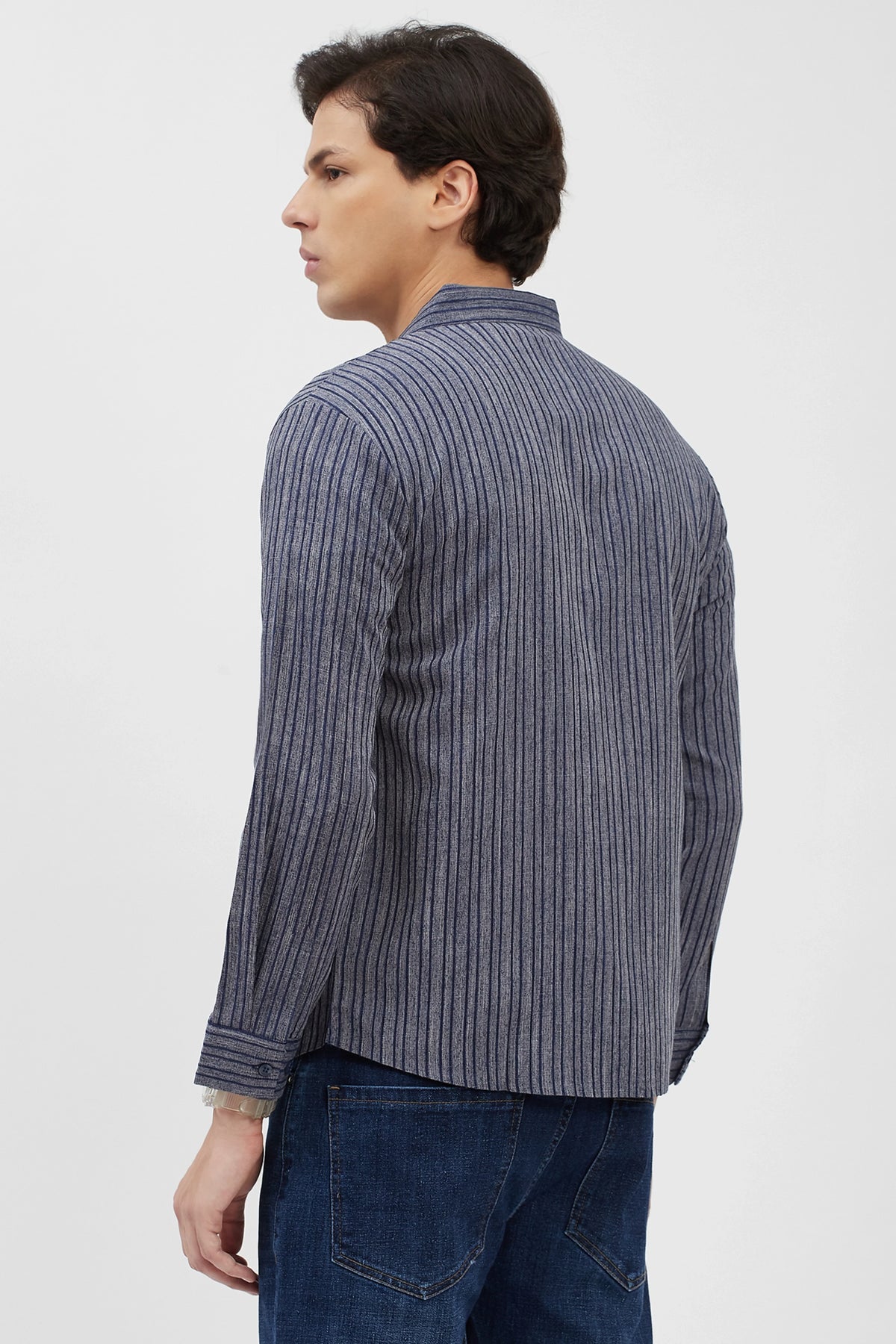 Blue Striped Shirt-Global Republic