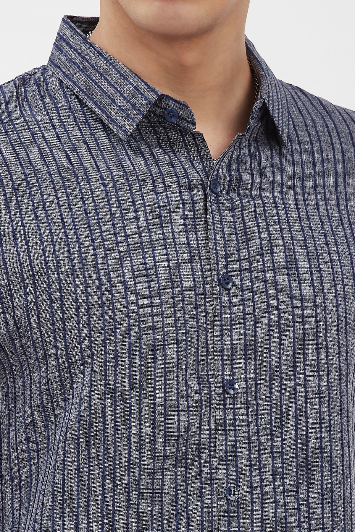 Blue Striped Shirt-Global Republic