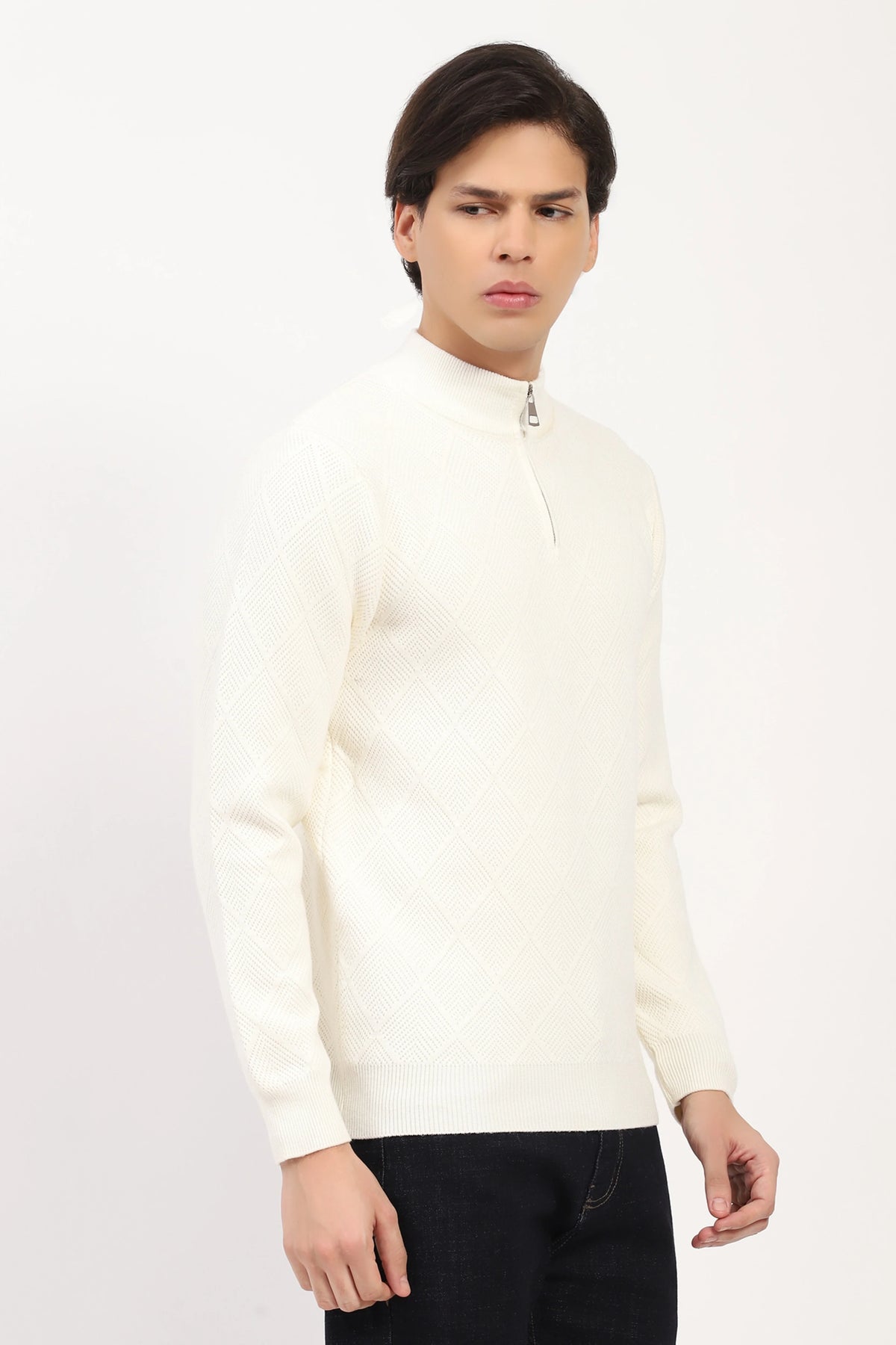 Off-White Self-Design High-Neck Pullover-Global Republic