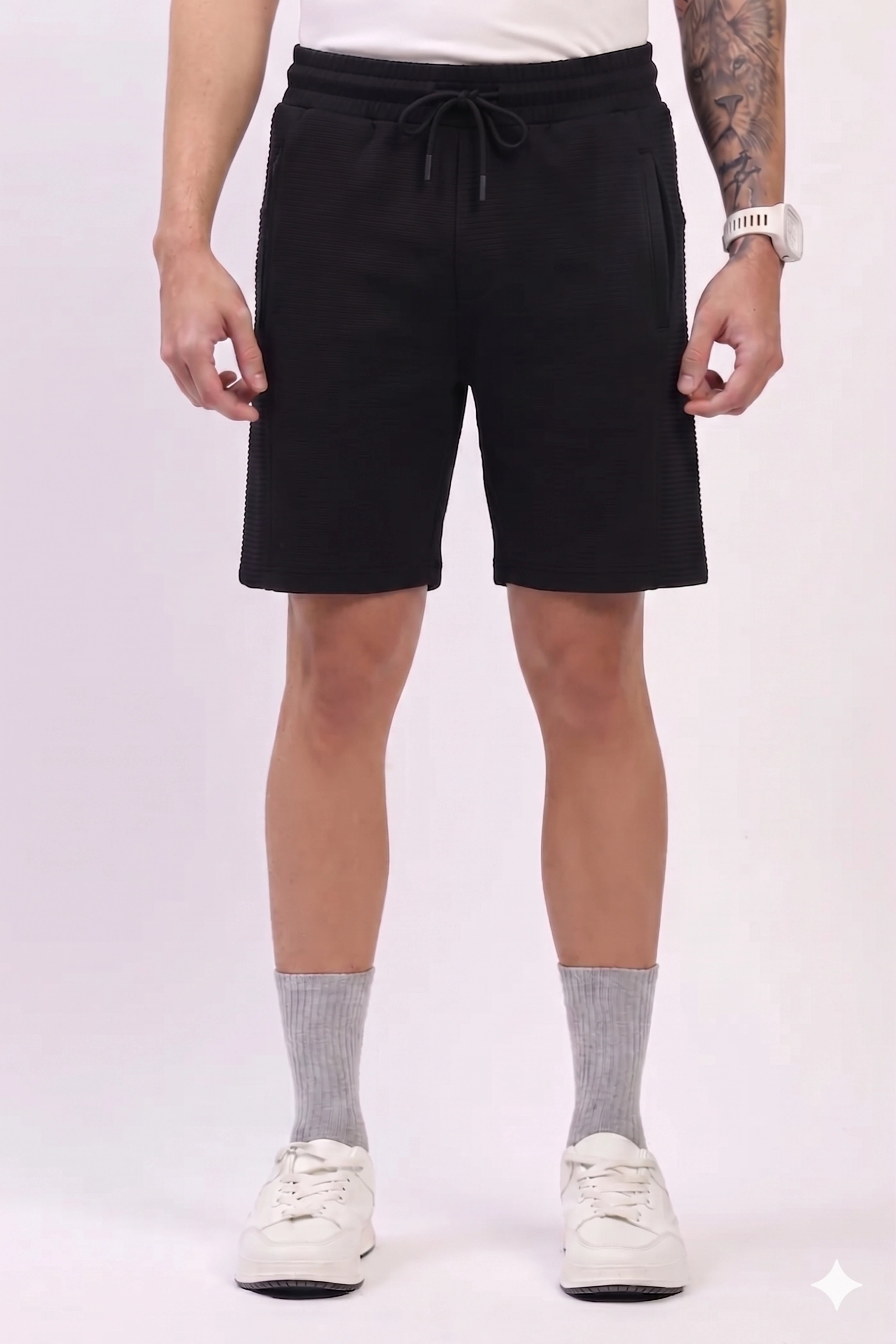 Black Casual Shorts