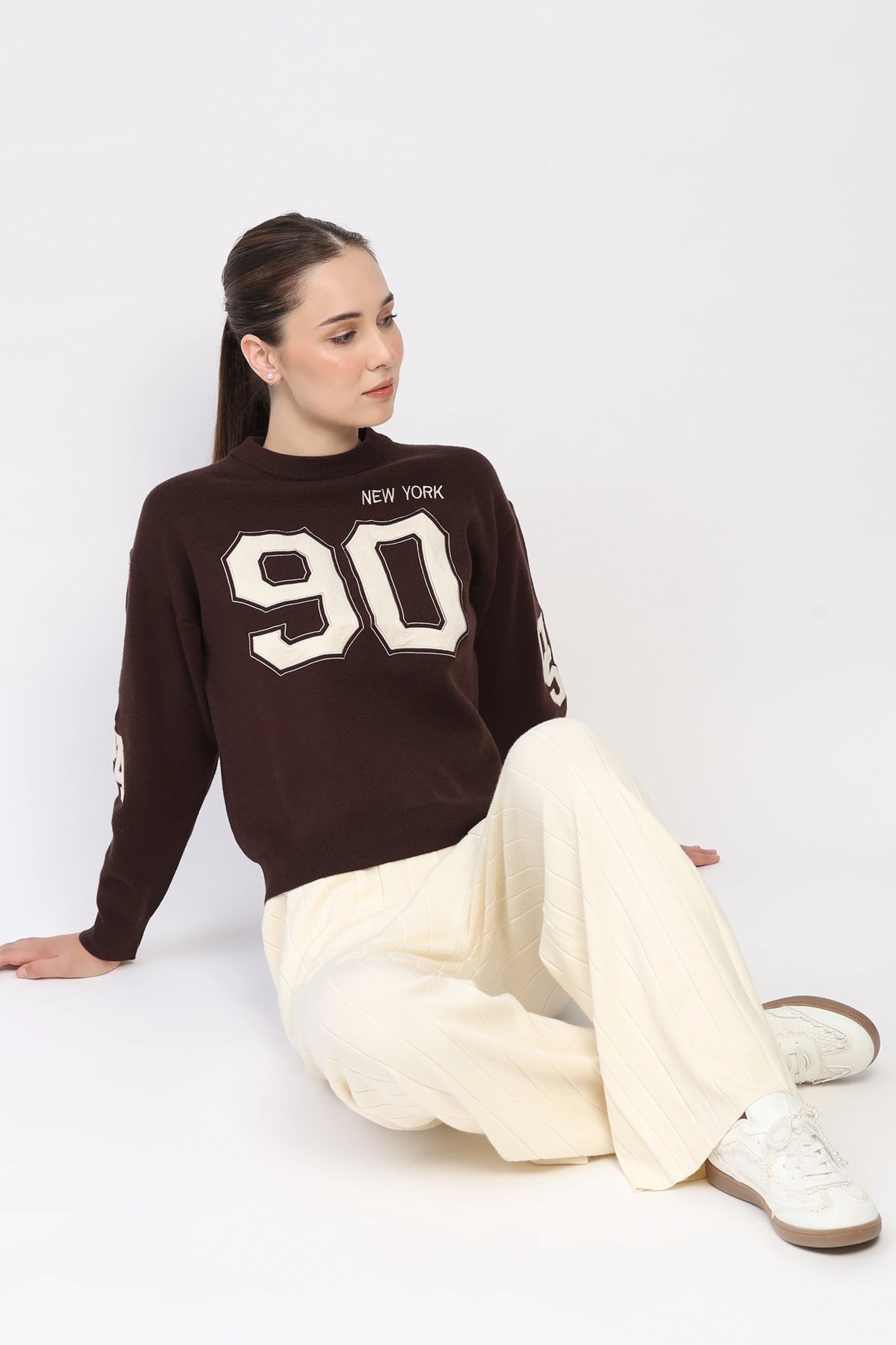 Chocolate Brown New York 90 Pullover